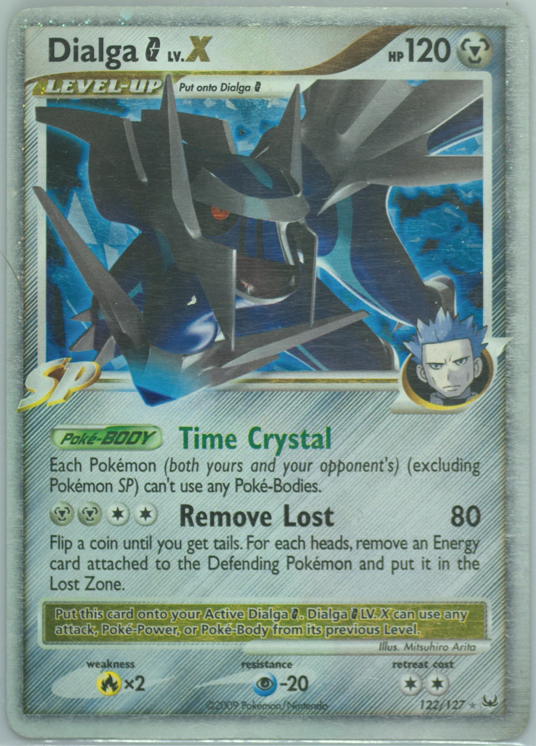 Dialga G LV.X-Holo Insufficient Ink (122) 2009 Pokemon Platinum