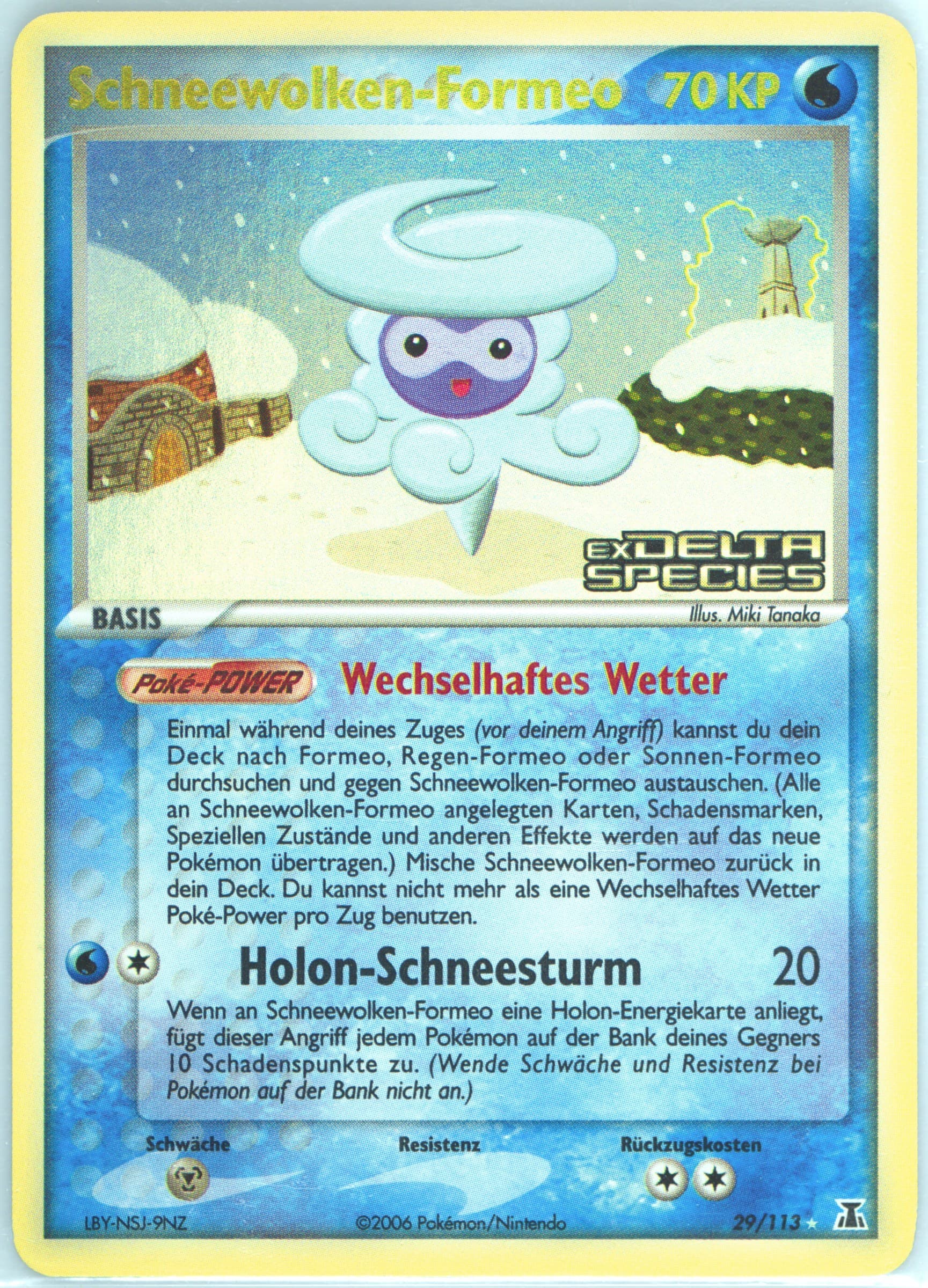 Schneewolken-Formeo-Reverse Foil German (29) 2005 Pokemon EX Delta Species