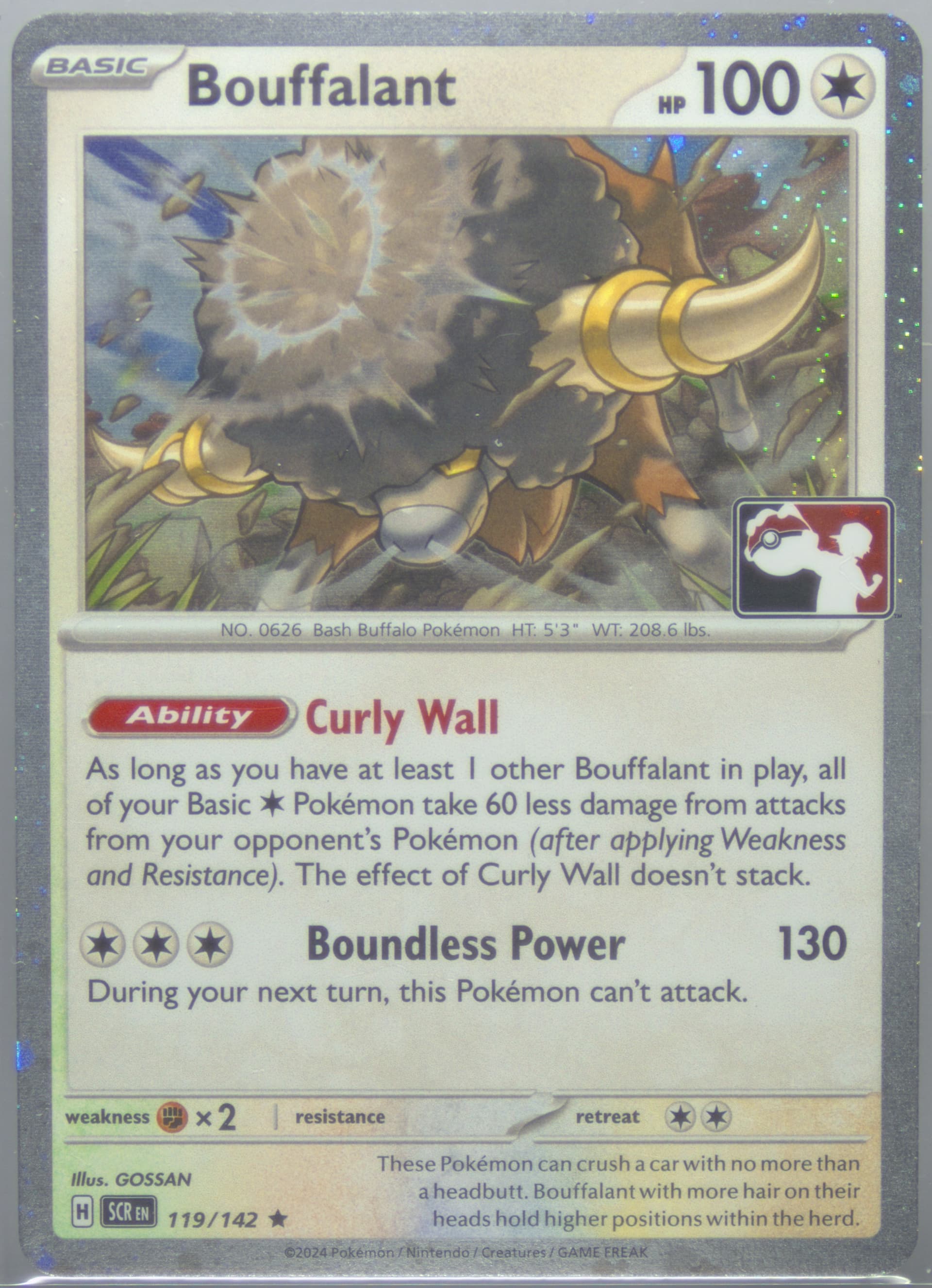 Bouffalant Holo (119) 2025 Pokemon Play! Pokemon Prize Pack: Series 6