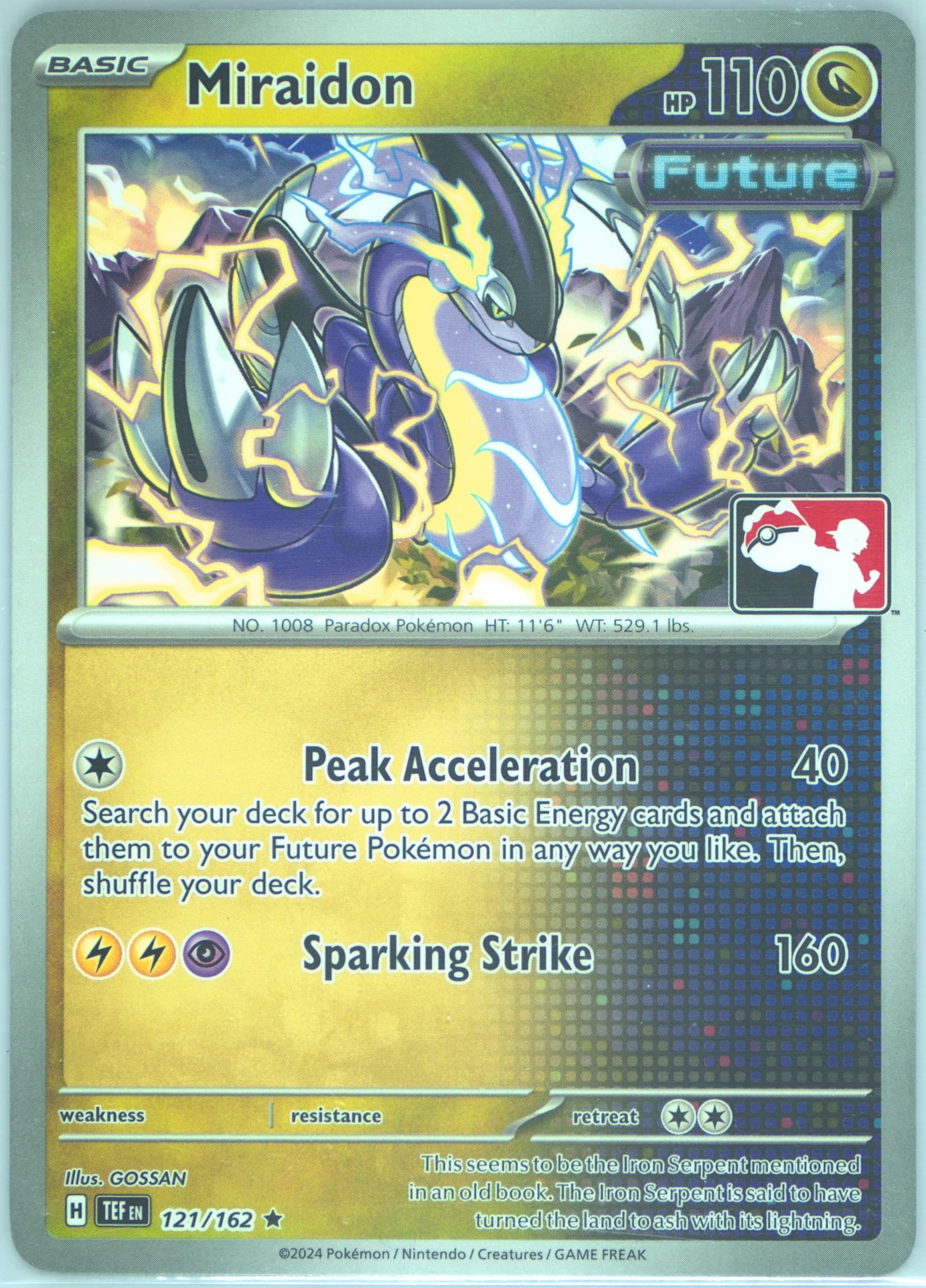 Miraidon (121) 2024-2025 Pokemon Play! Pokemon Prize Pack