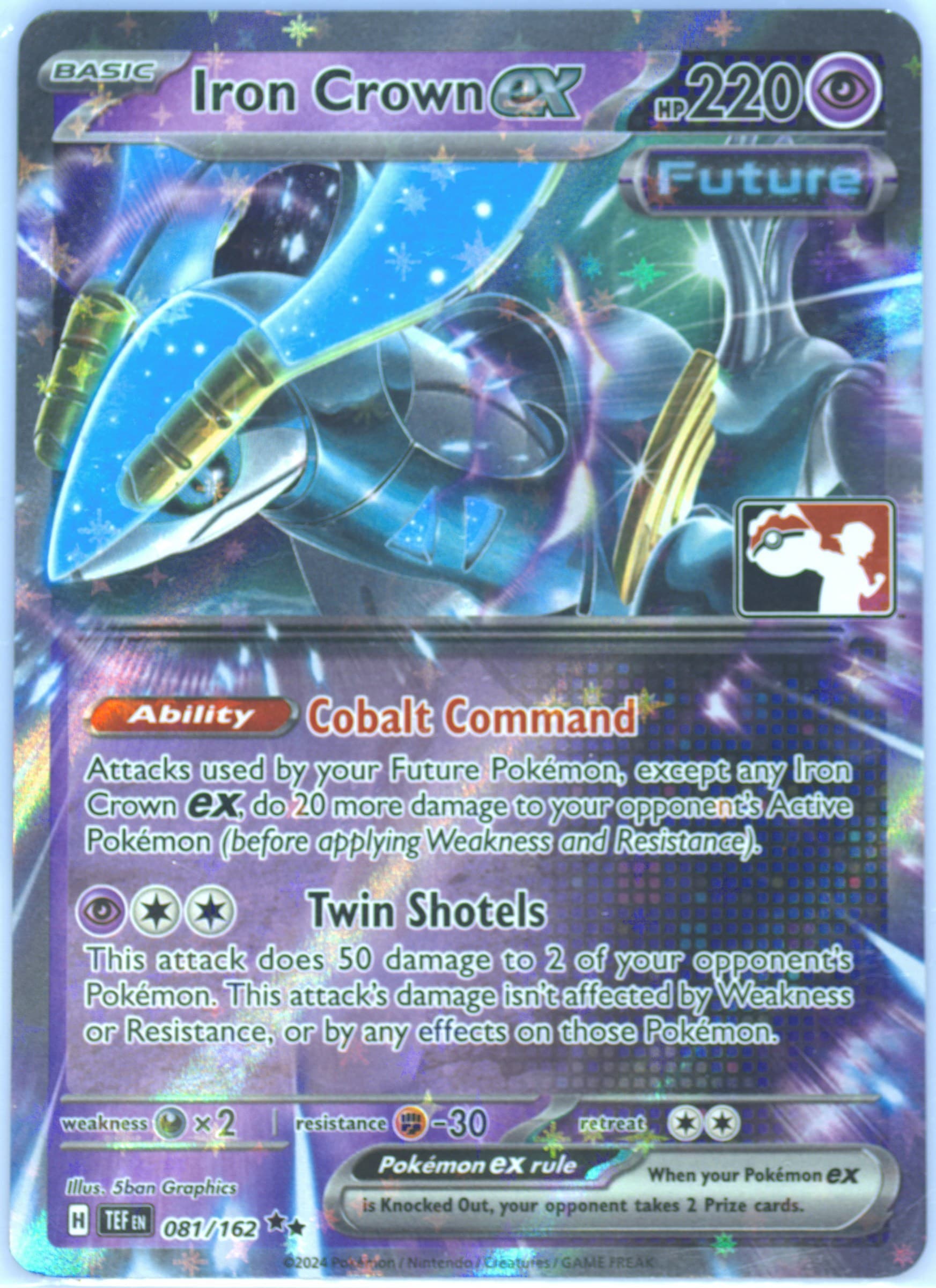 Iron Crown EX (081) 2024-2025 Pokemon Play! Pokemon Prize Pack
