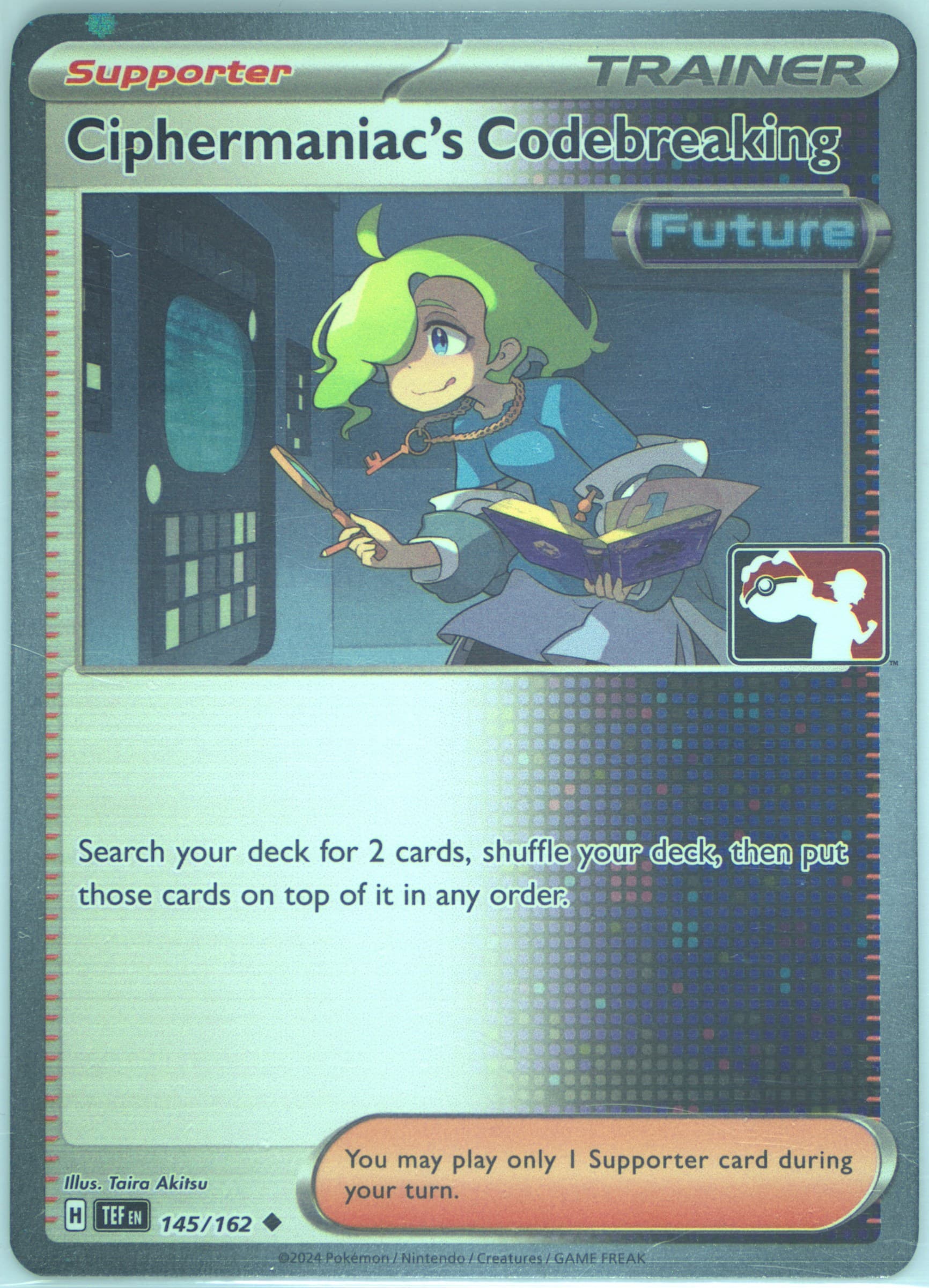 Ciphermaniac's Codebreaking Holo (145) 2024-2025 Pokemon Play! Pokemon Prize Pack