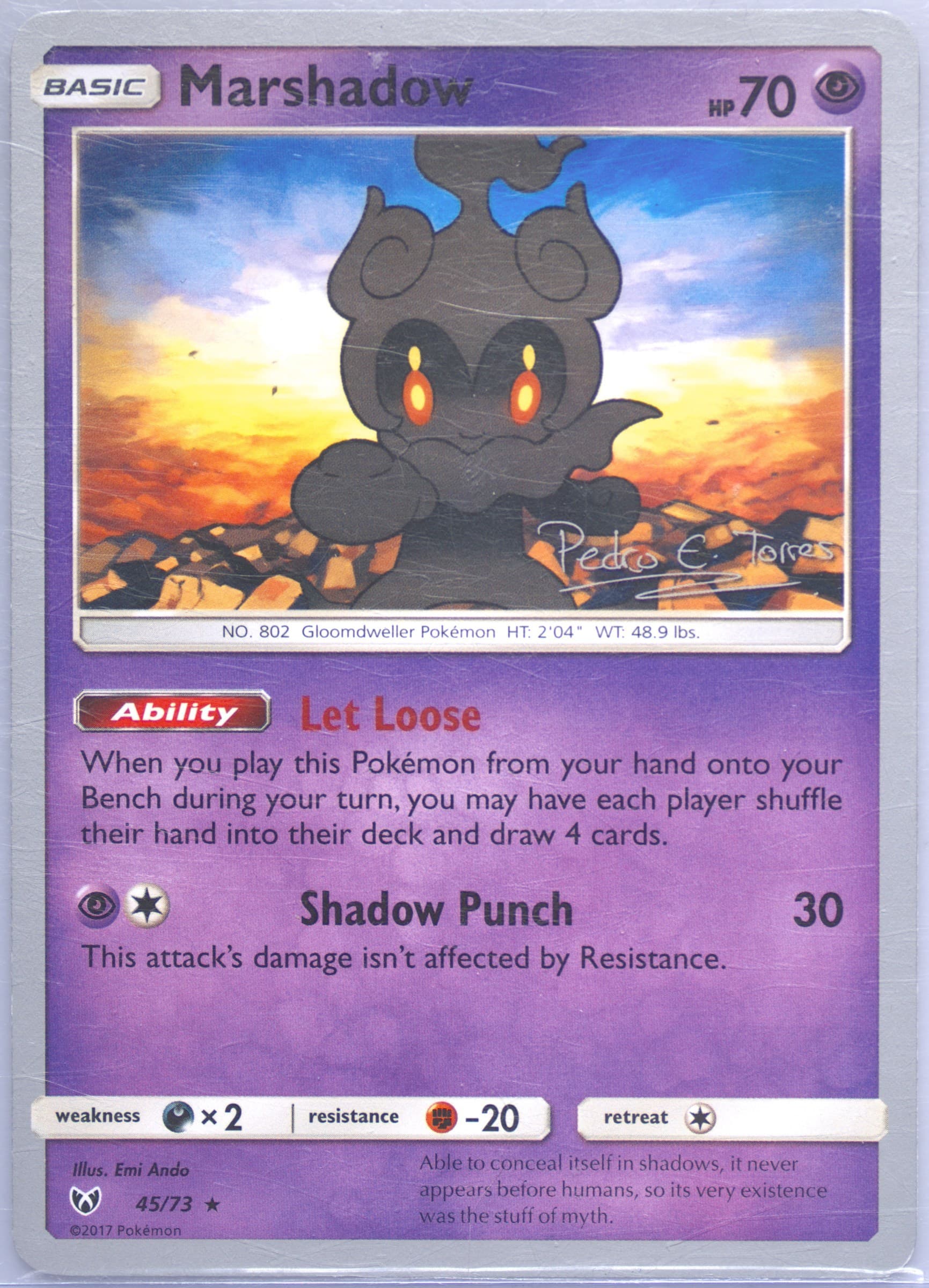 Marshadow Dragones Y Sombras (45) 2018 Pokemon World Championship Promo