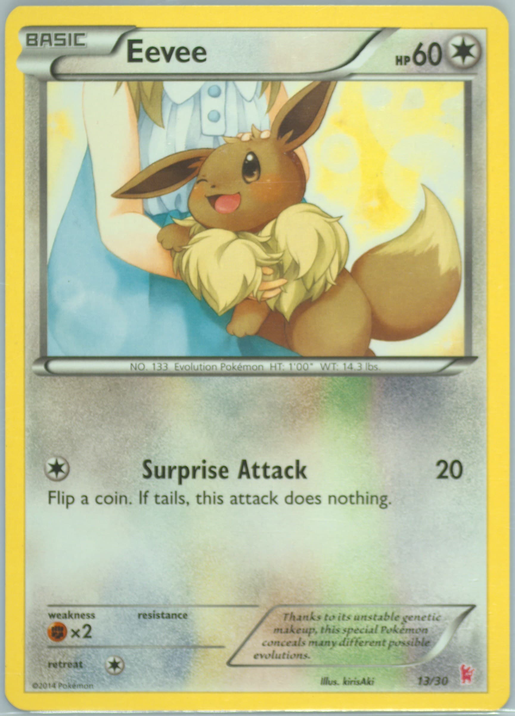 Eevee (13) 2014 Pokemon XY Sylveon Half Deck