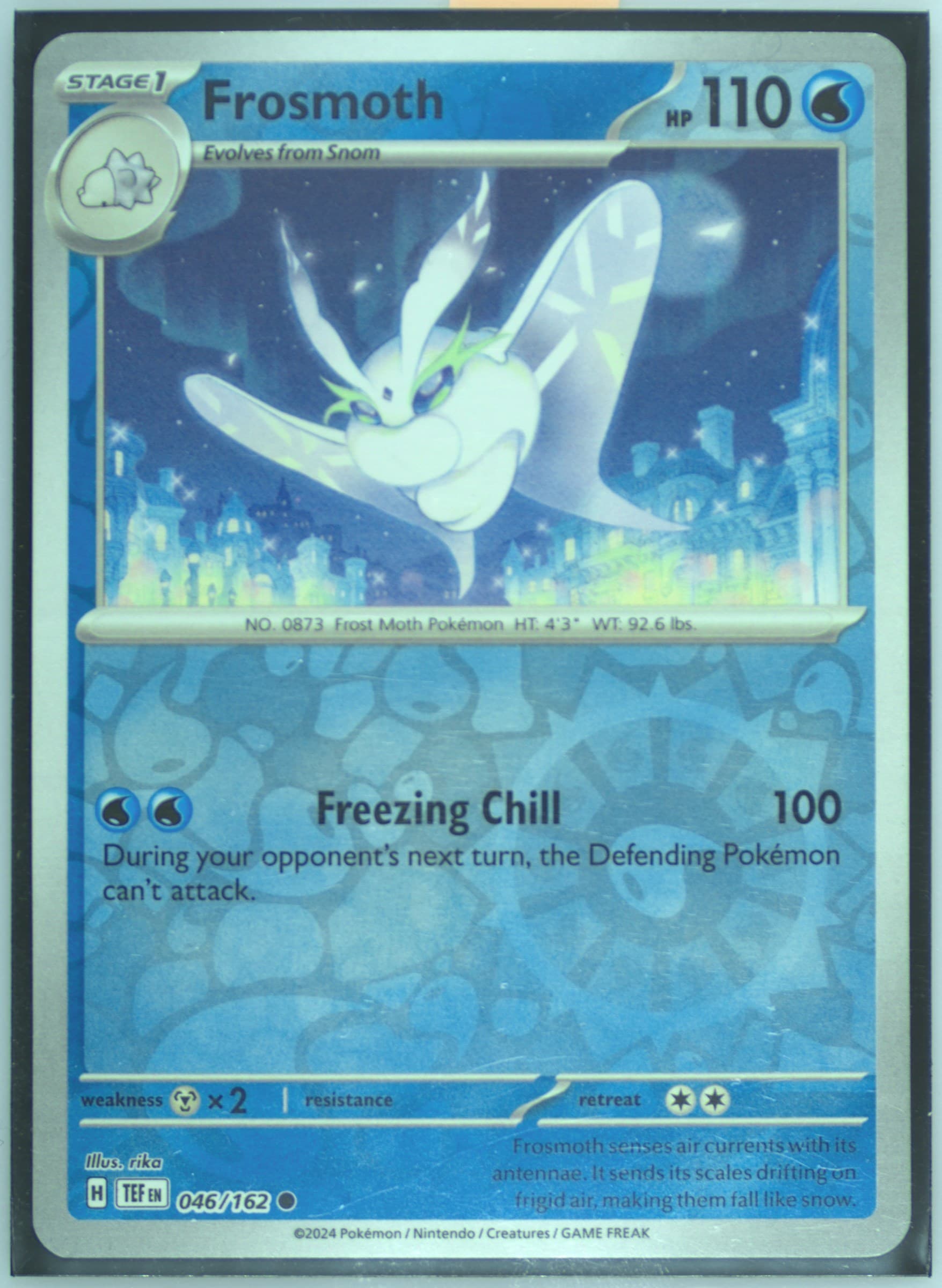 Frosmoth Reverse Holo (046) 2024 Pokemon Tef EN-Temporal Forces