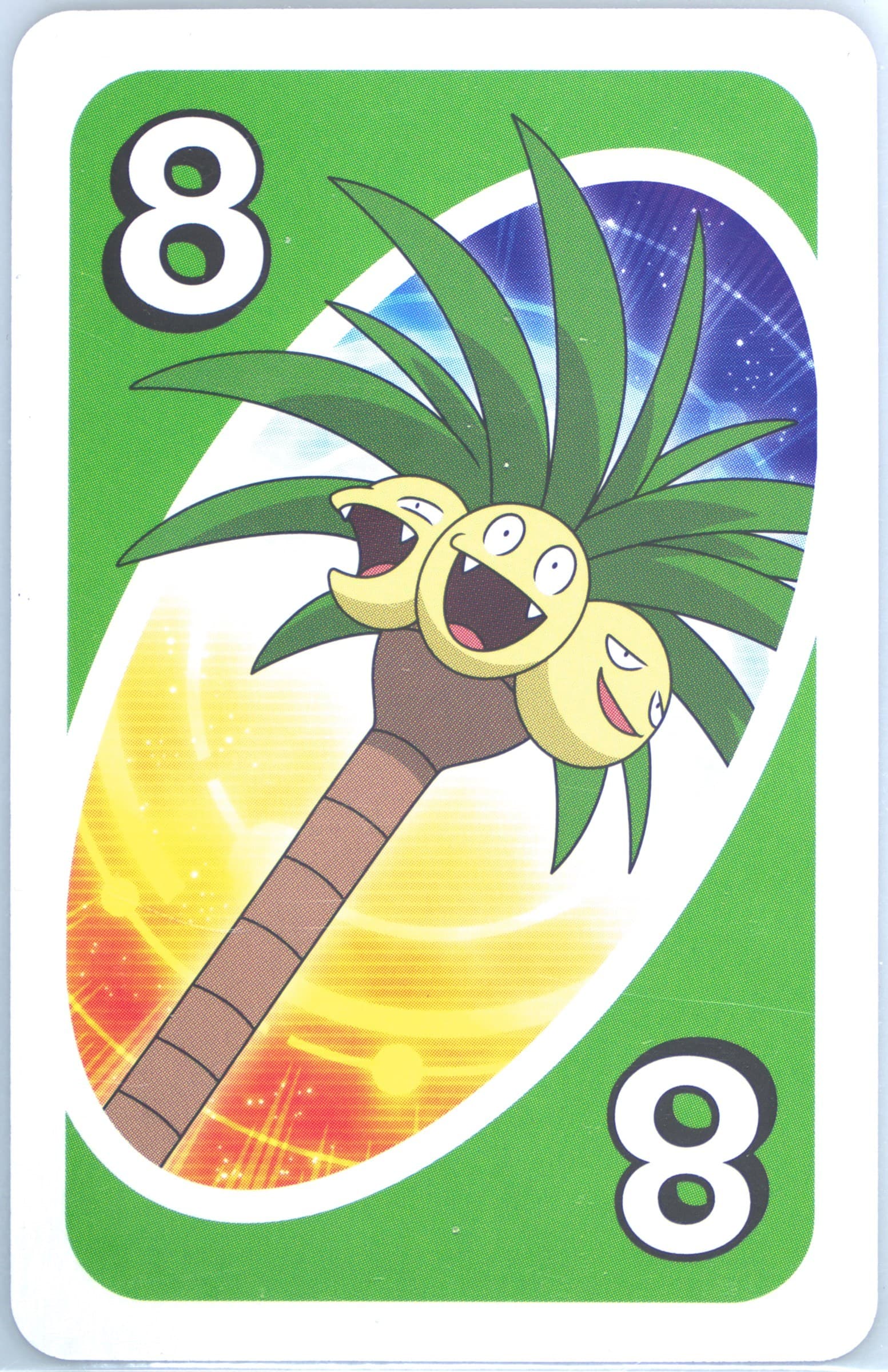 Alolan Exeggutor Japanese Back-Green-#8 2017 Uno Pokemon Sun & Moon