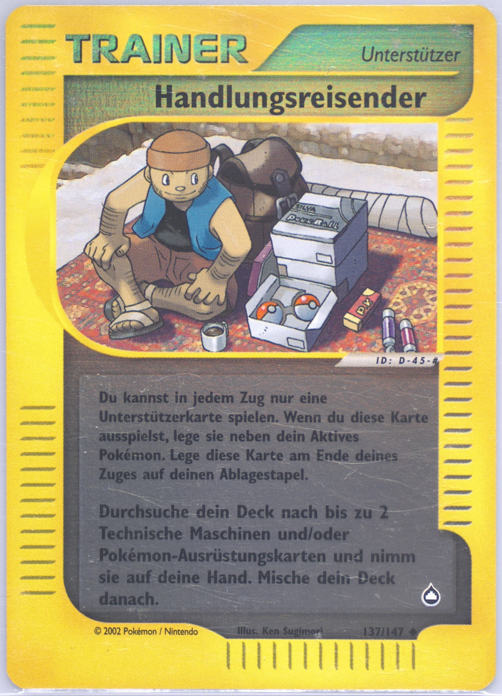 Handlungsreisender-Reverse Foil German (137) 2003 Pokemon Aquapolis