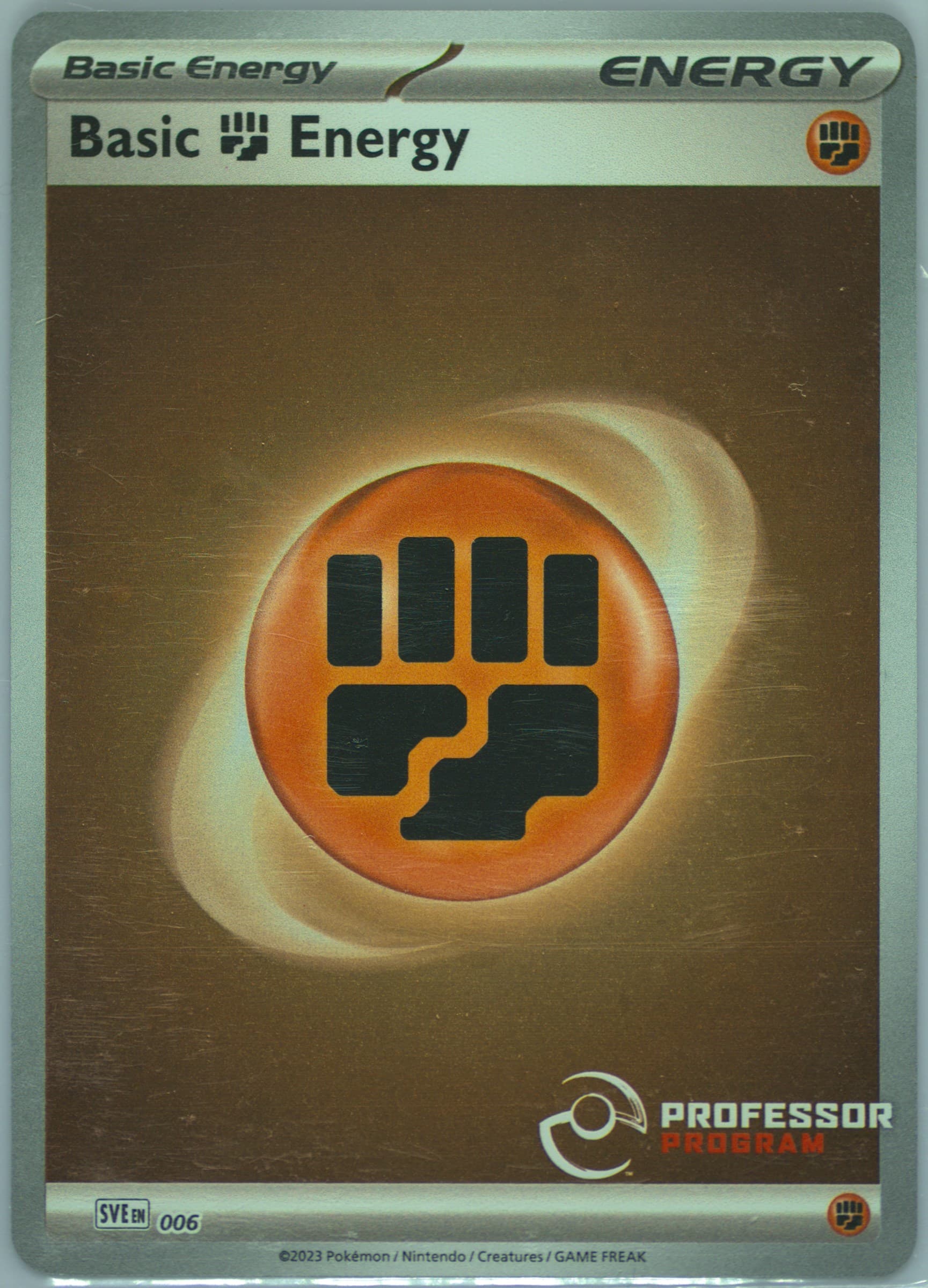 Basic Fighting Energy Professor Program (006) 2024 Pokemon Sve EN-Basic Energies