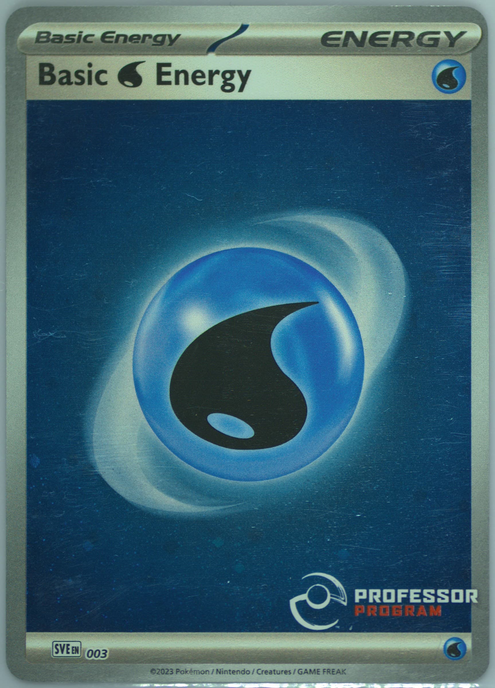 Basic Water Energy Professor Program (003) 2024 Pokemon Sve EN-Basic Energies