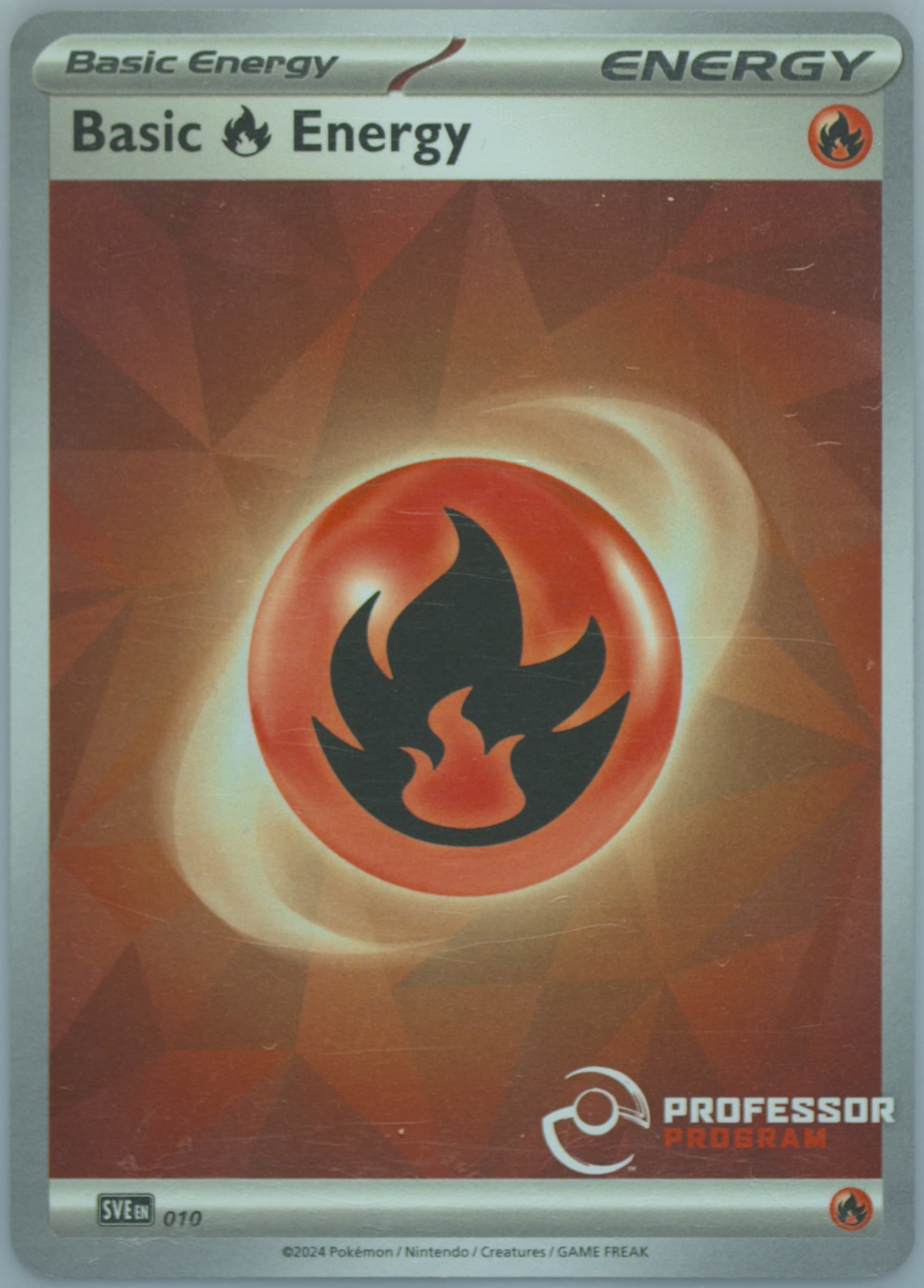 Basic Fire Energy Professor Program (010) 2024 Pokemon Sve EN-Basic Energies