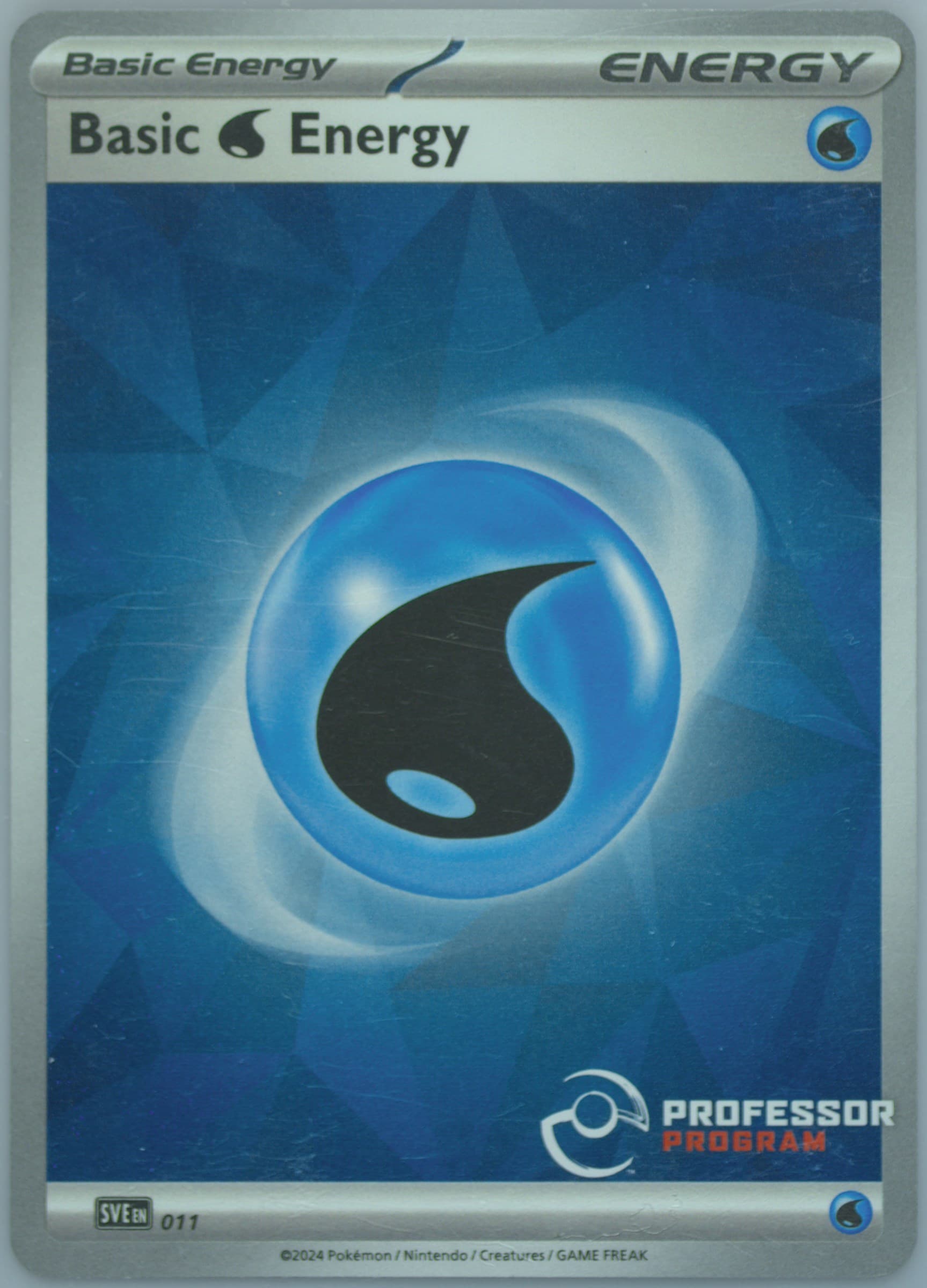 Basic Water Energy Professor Program (011) 2024 Pokemon Sve EN-Basic Energies