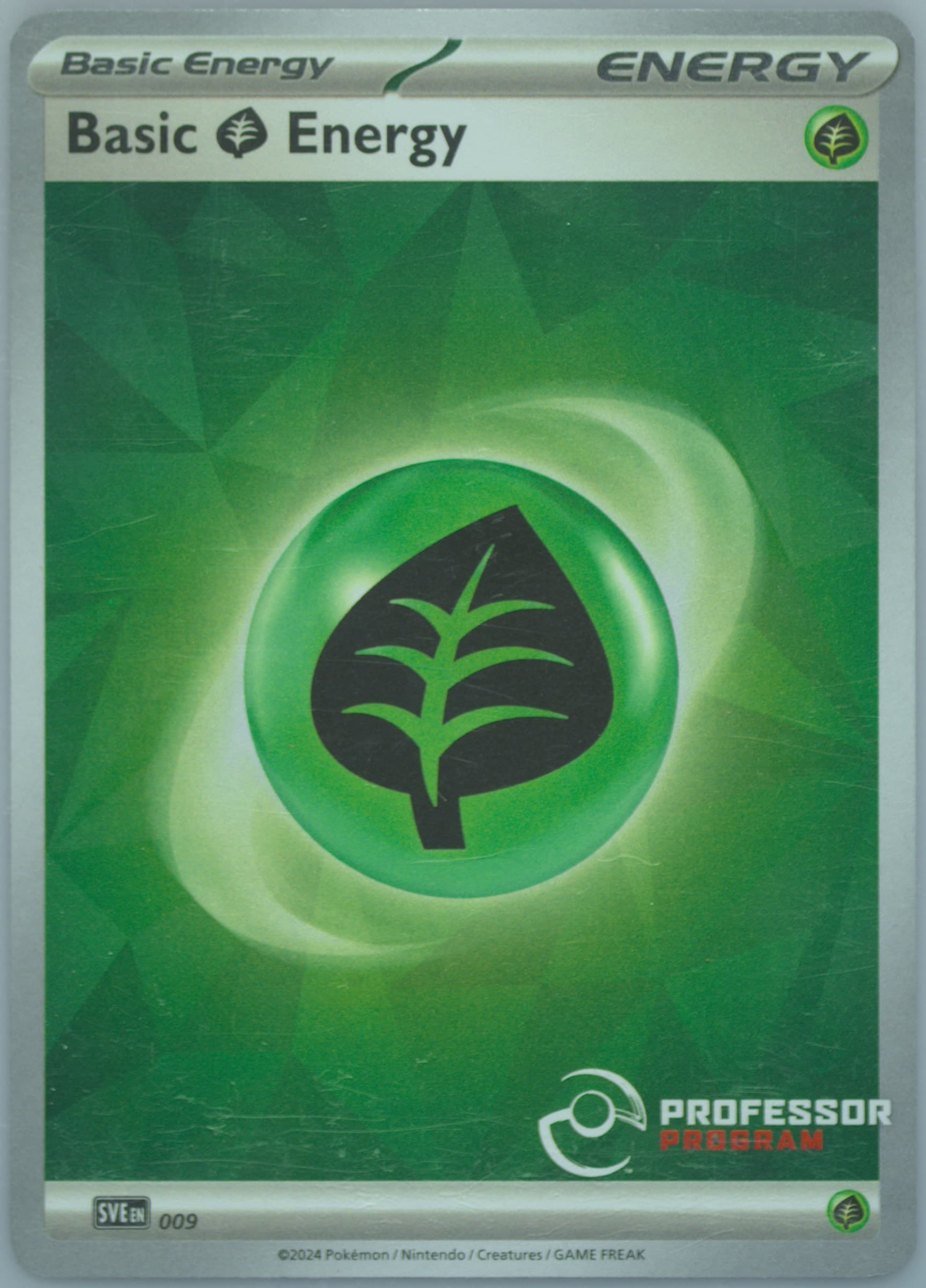 Basic Grass Energy Professor Program (009) 2024 Pokemon Sve EN-Basic Energies
