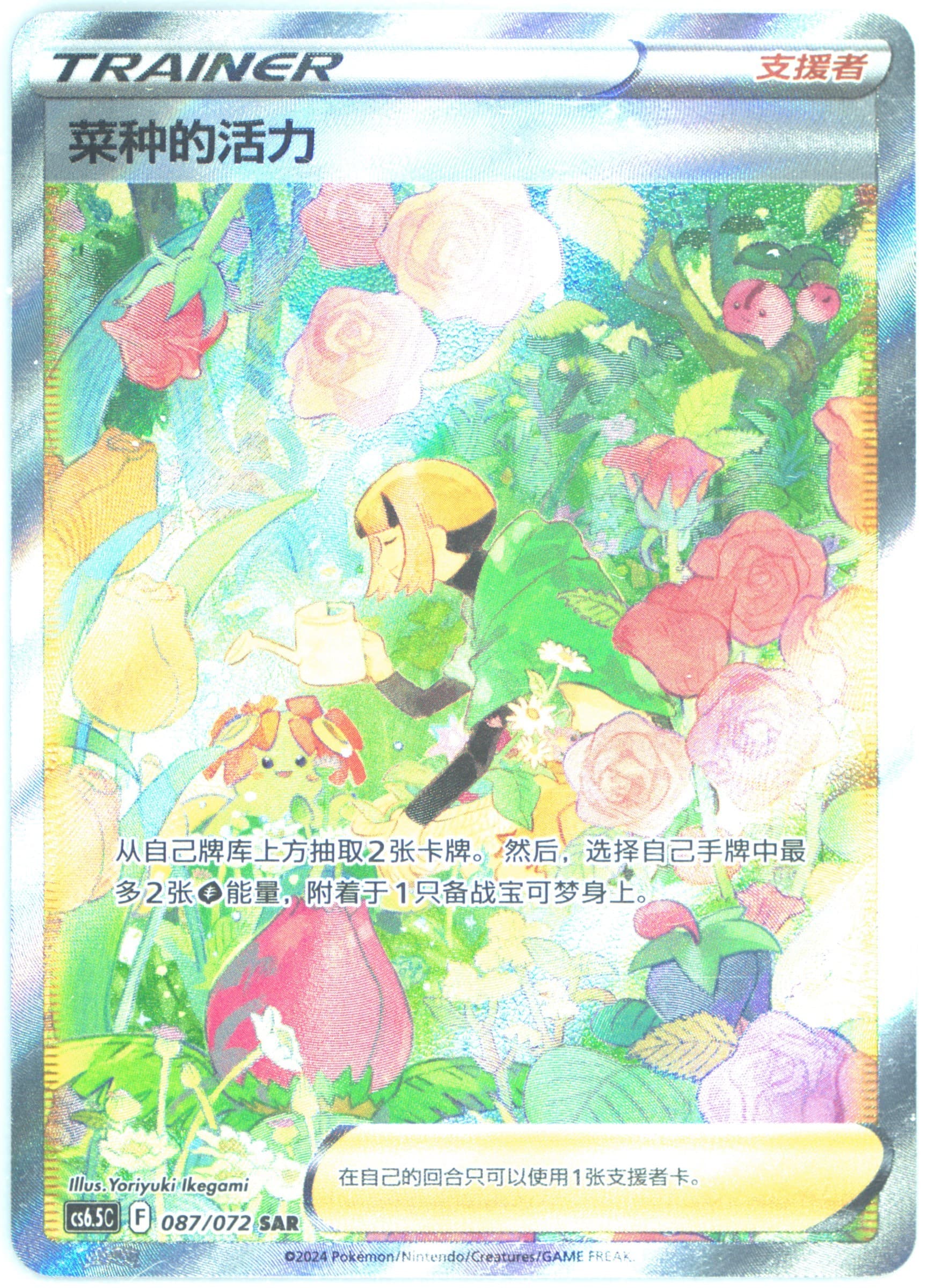 Gardenia's Vigor Special Art Rare (087) 2024 Pokemon Simplified Chinese CS6.5 C-Victory Lodestar