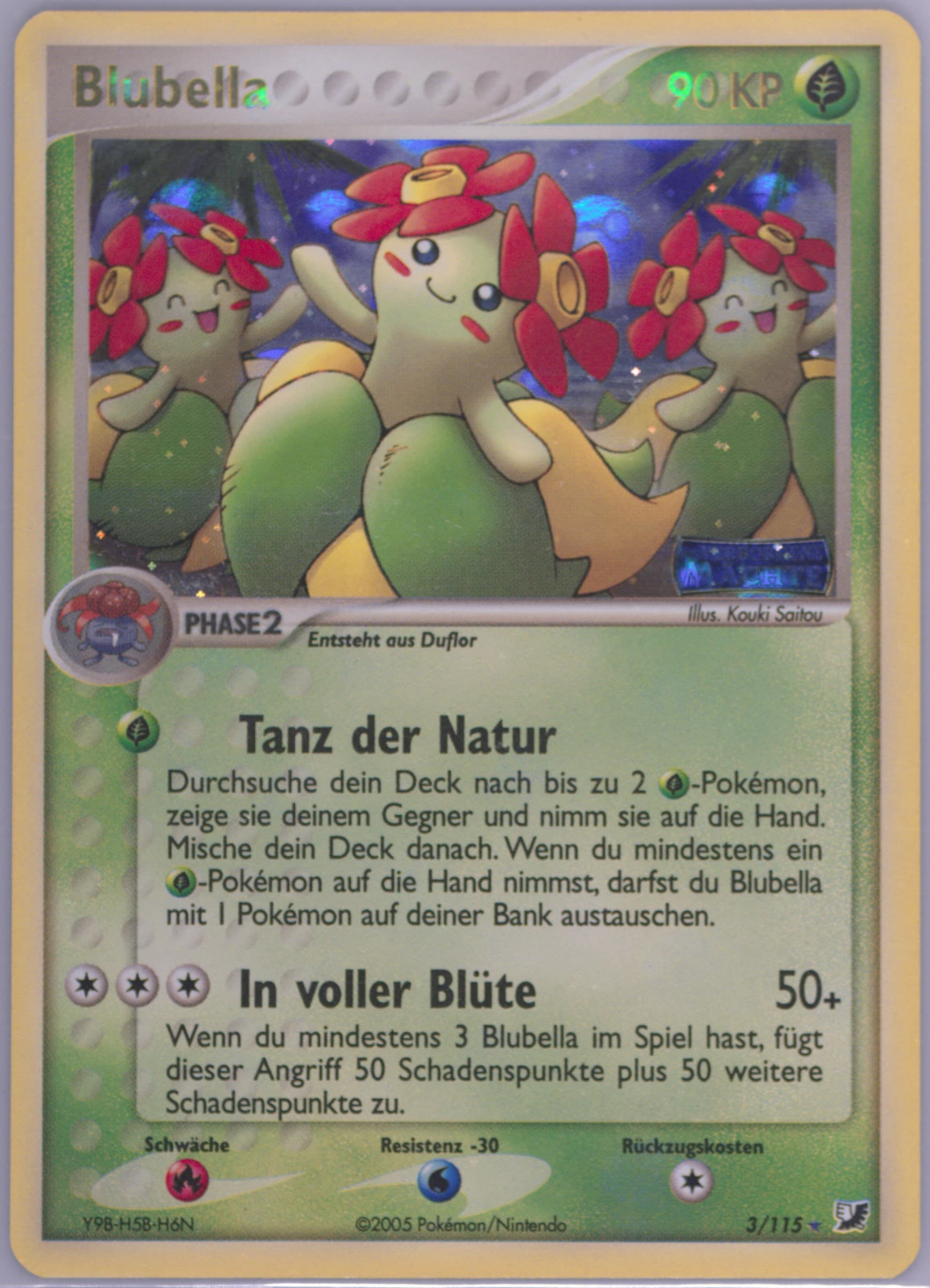 Blubella-Reverse Foil German (3) 2005 Pokemon EX Unseen Forces