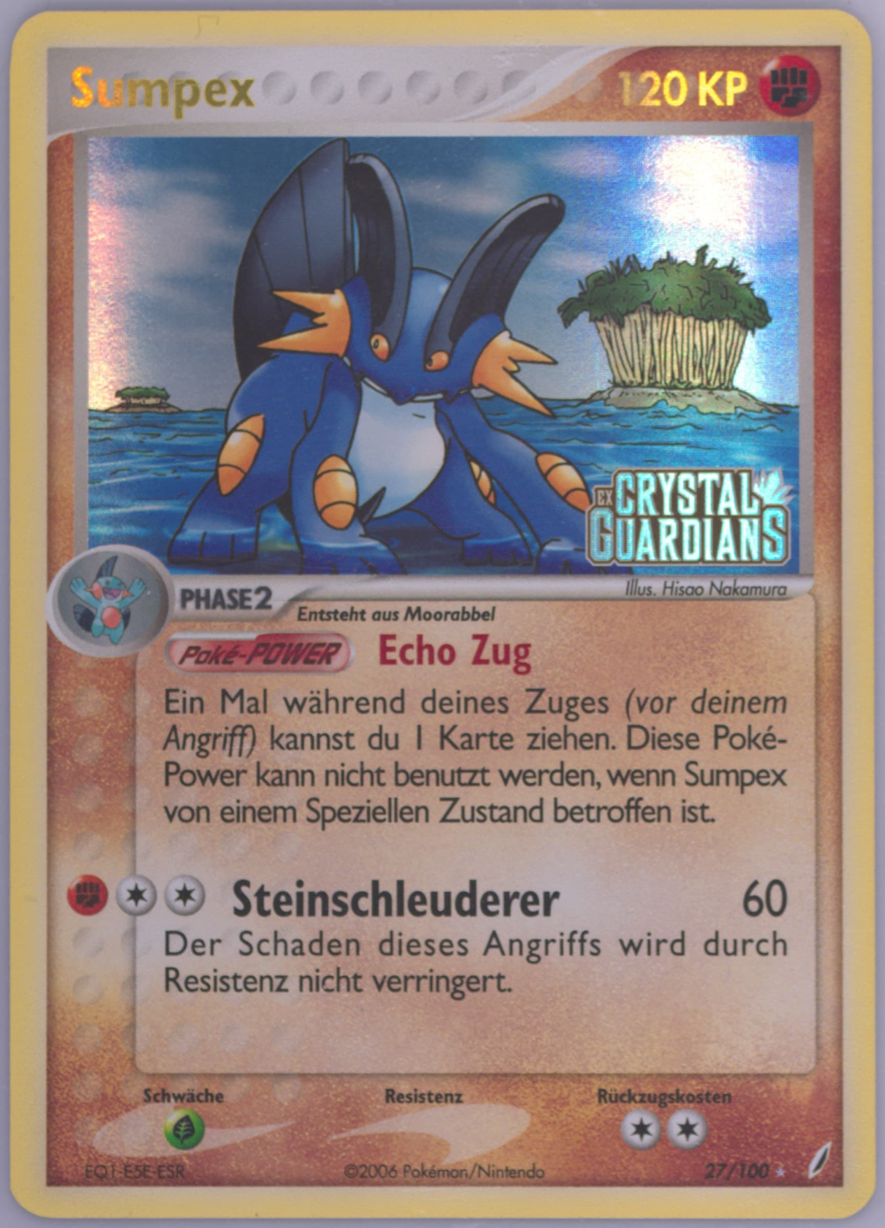 Sumpex-Reverse Foil German (27) 2006 Pokemon EX Crystal Guardians