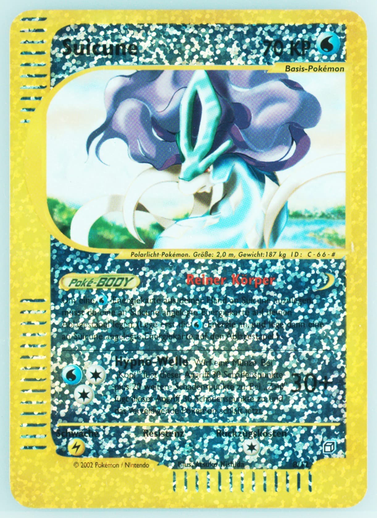 Suicune German (8) 2003 Pokemon Aquapolis Box Topper