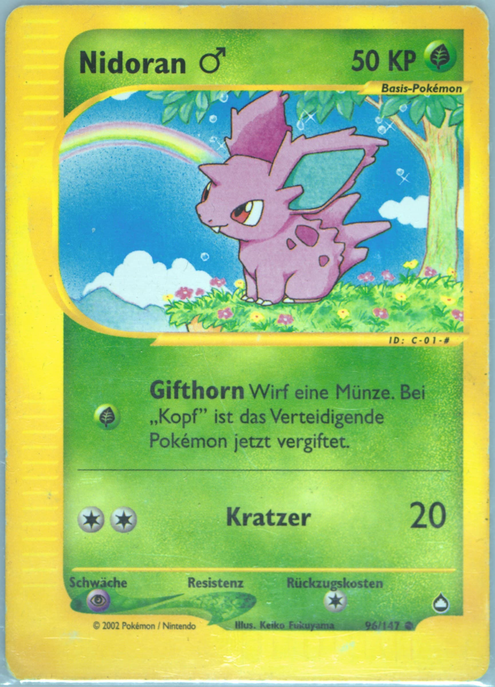 Nidoran German (96) 2003 Pokemon Aquapolis