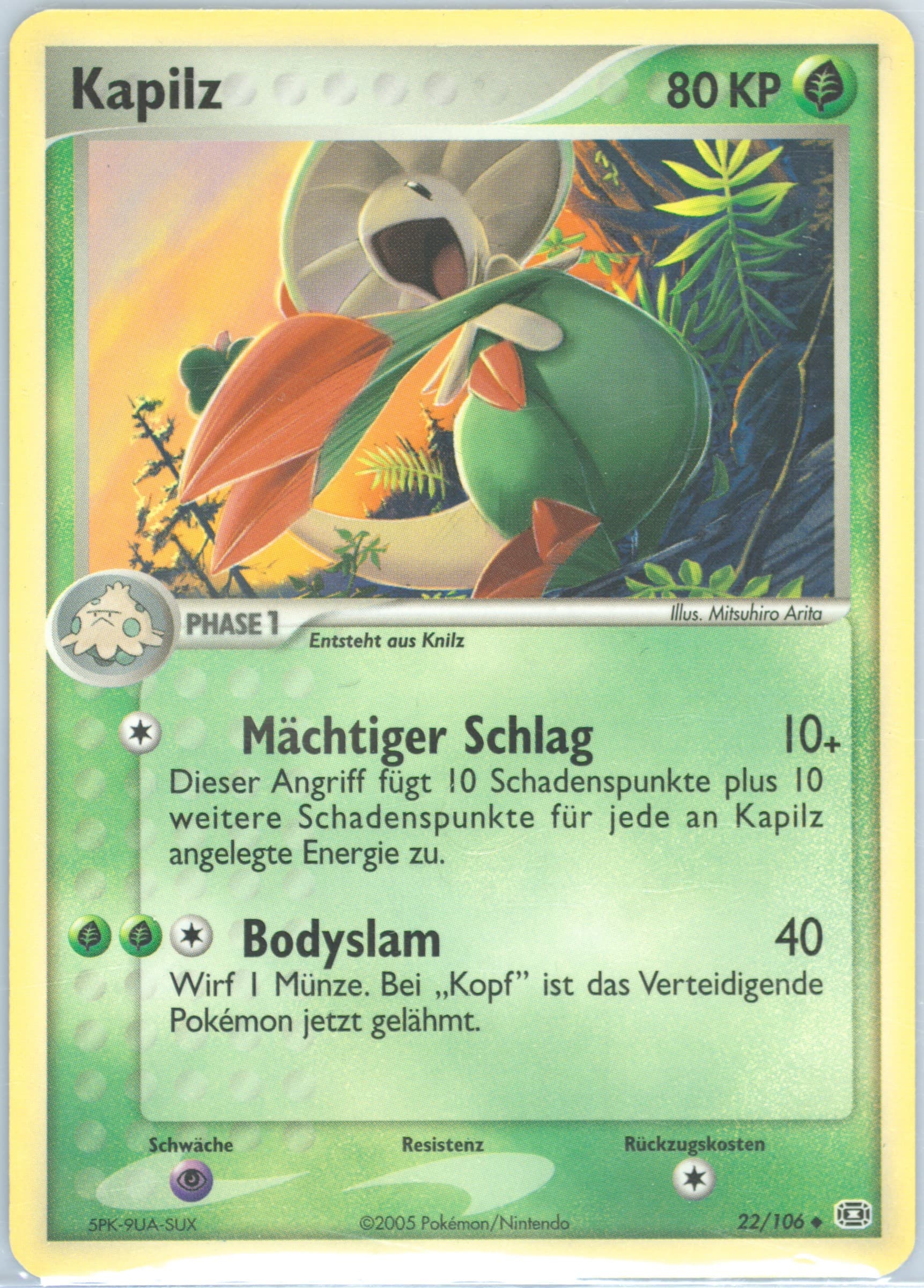 Kapilz German (22) 2005 Pokemon EX Emerald
