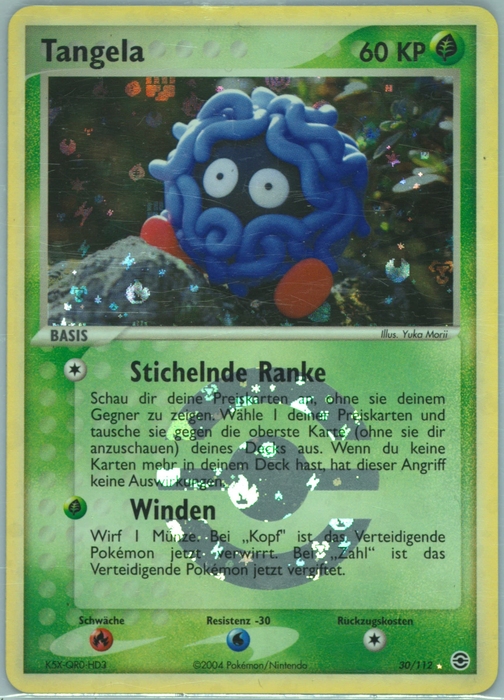 Tangela-Reverse Foil German (30) 2004 Pokemon EX Fire Red & Leaf Green