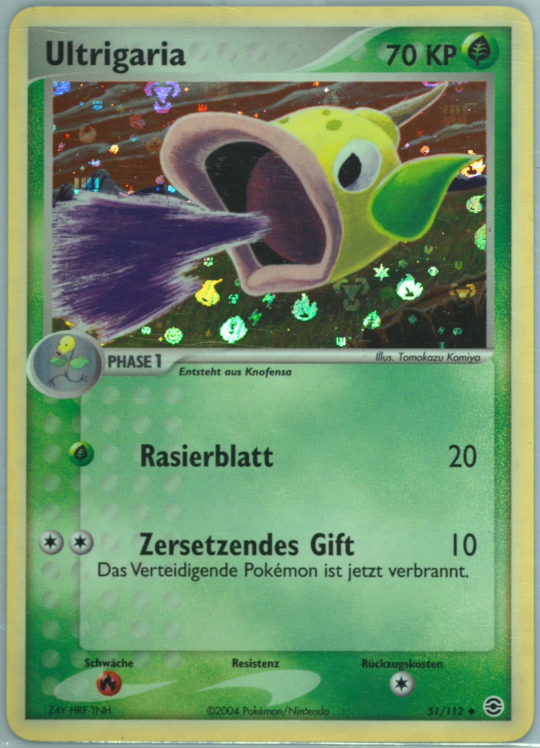 Ultrigaria-Reverse Foil German (51) 2004 Pokemon EX Fire Red & Leaf Green