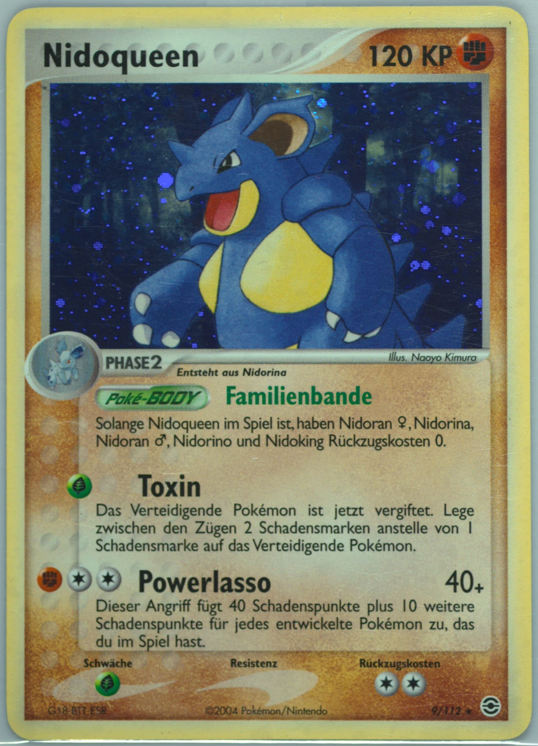 Nidoqueen-Holo German (9) 2004 Pokemon EX Fire Red & Leaf Green