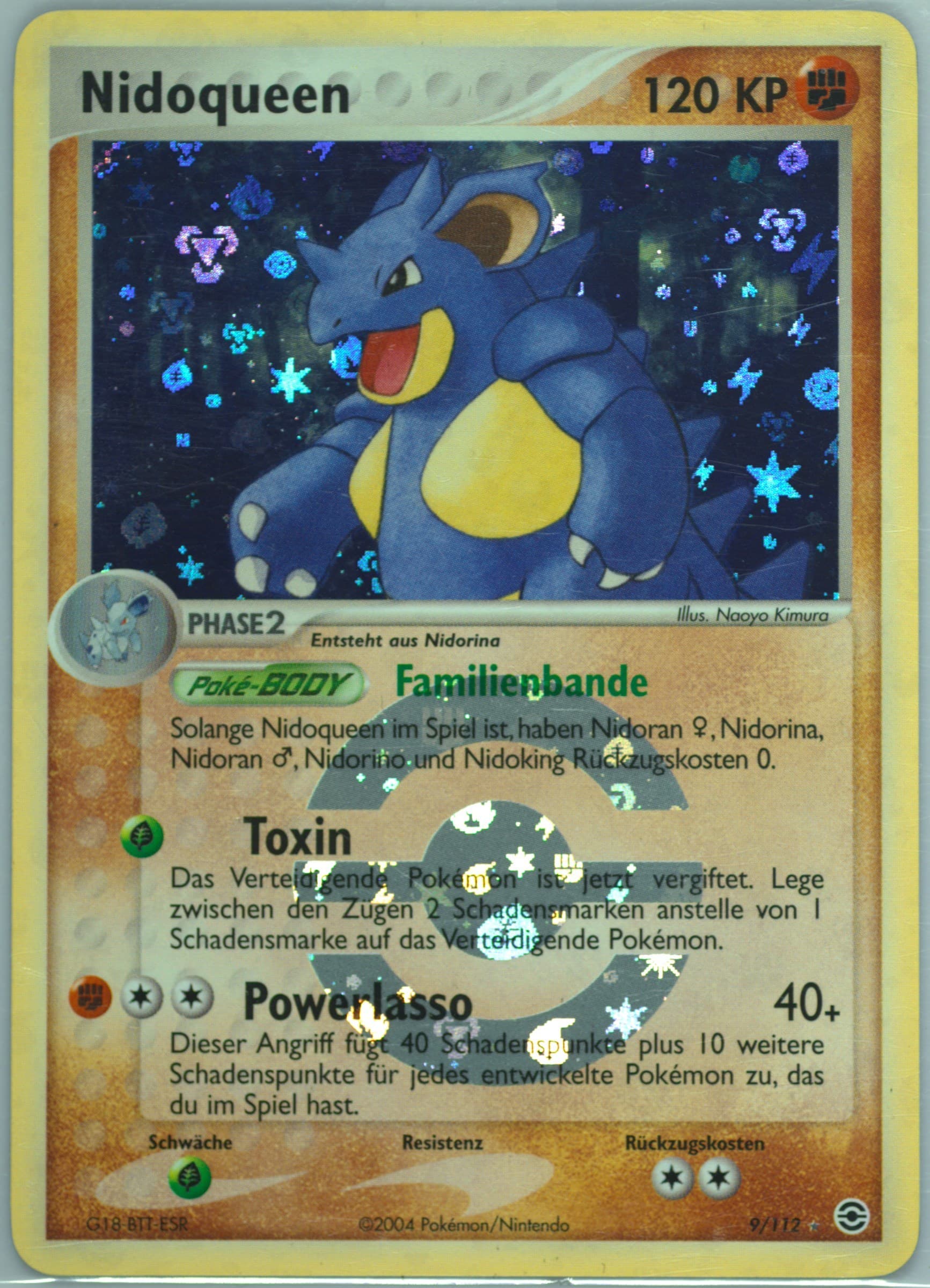 Nidoqueen-Reverse Foil German (9) 2004 Pokemon EX Fire Red & Leaf Green