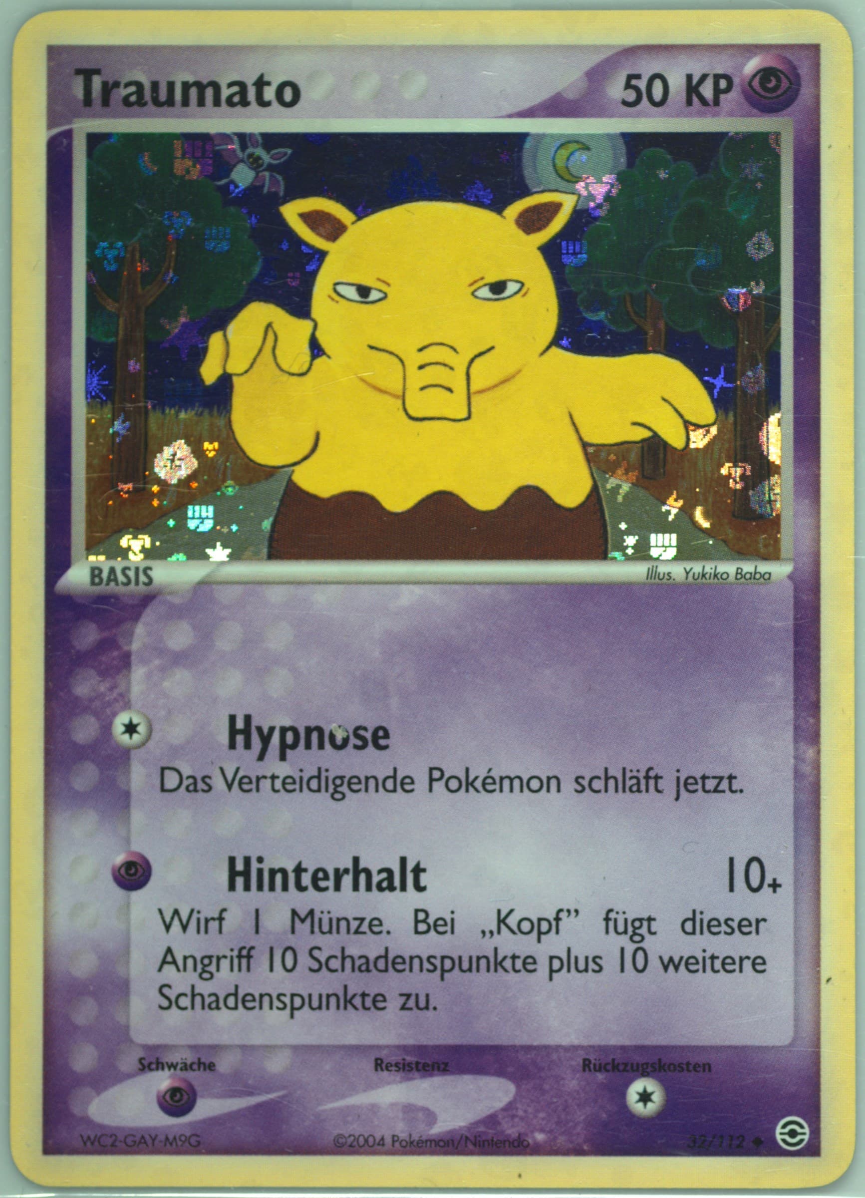 Traumato-Reverse Foil German (32) 2004 Pokemon EX Fire Red & Leaf Green