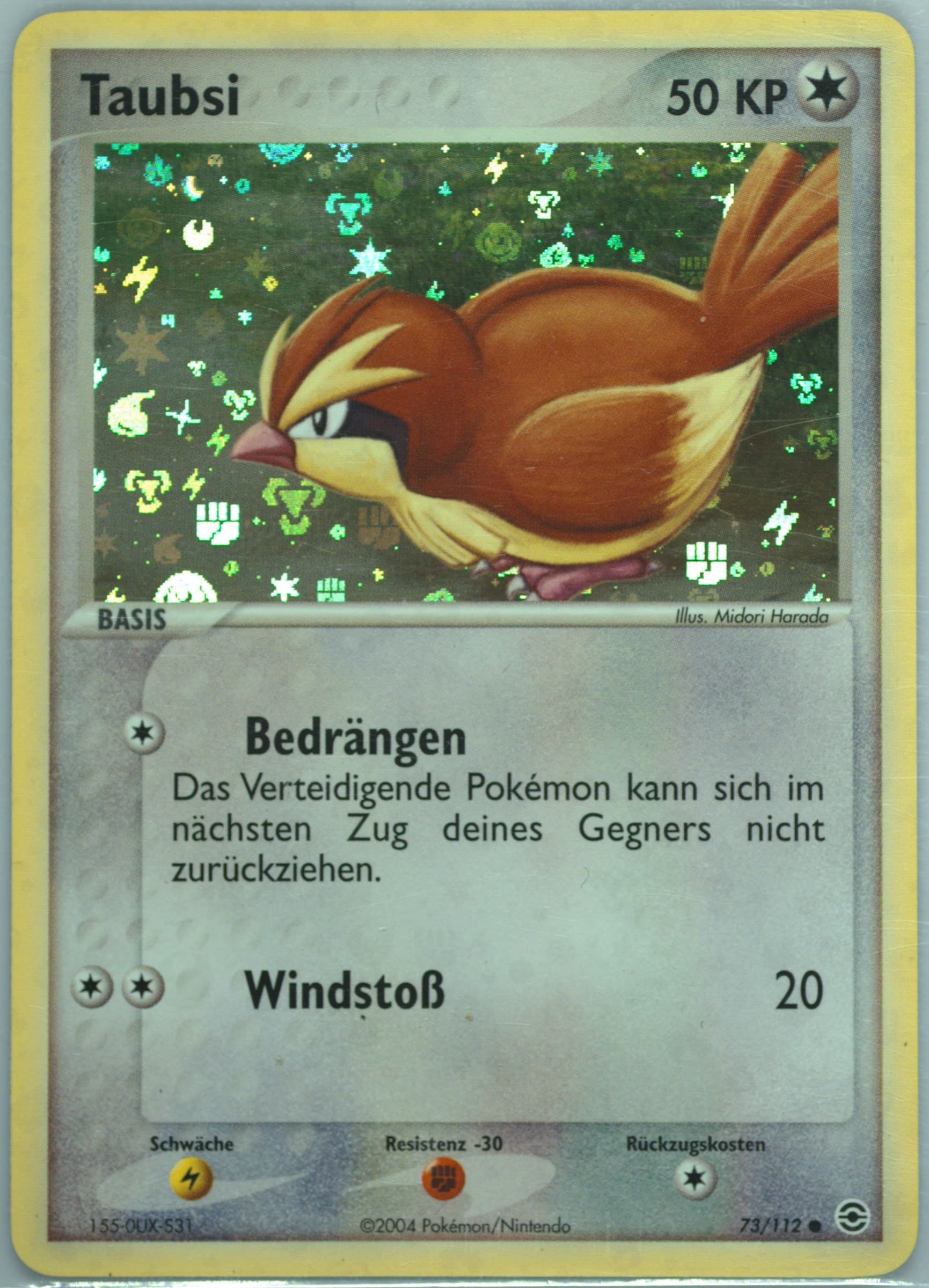 Taubsi-Reverse Foil German (73) 2004 Pokemon EX Fire Red & Leaf Green