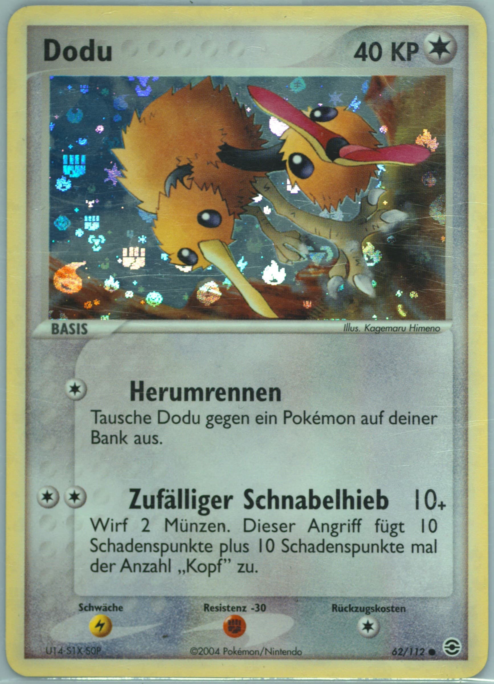 Dodu-Reverse Foil German (62) 2004 Pokemon EX Fire Red & Leaf Green
