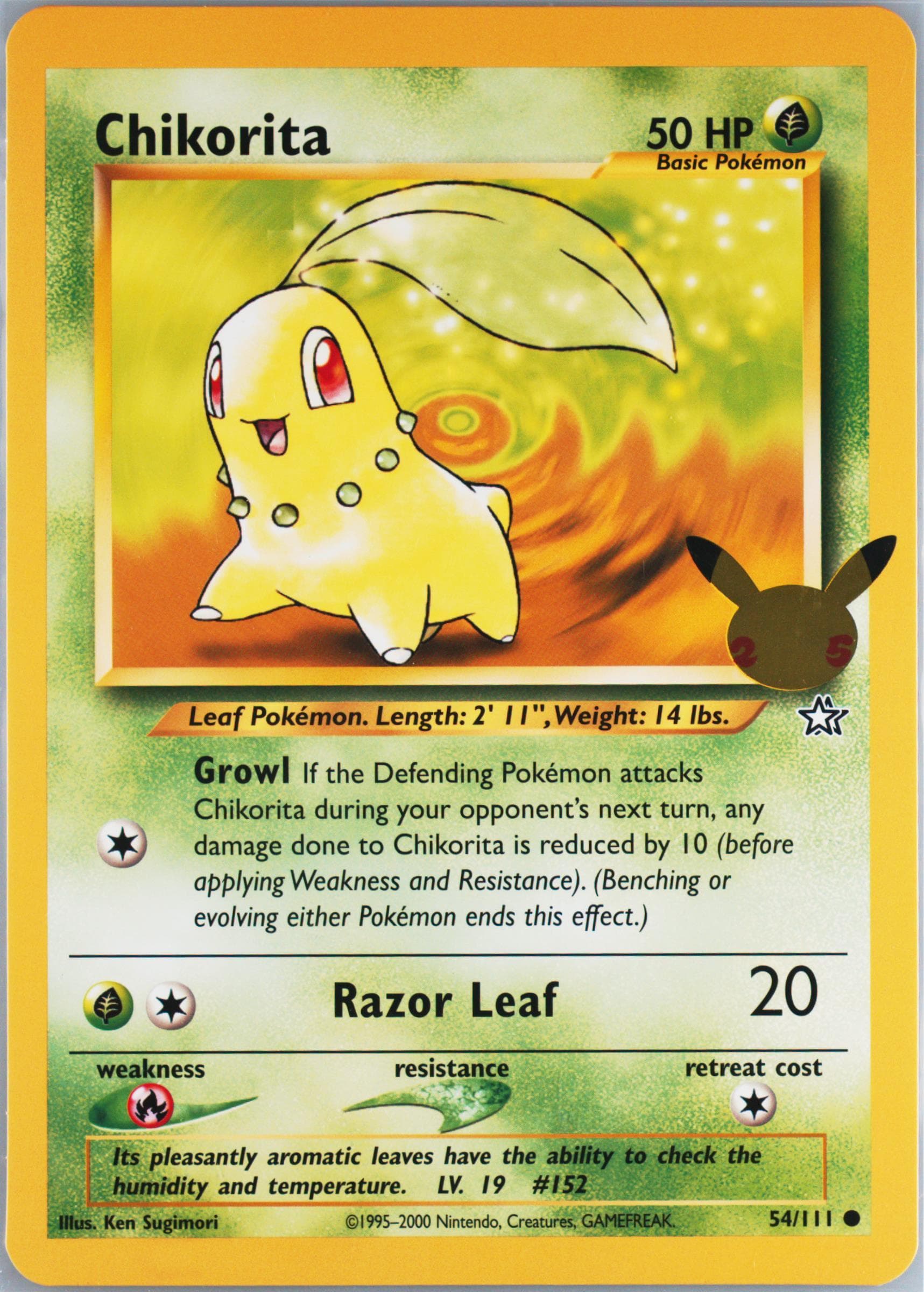 Chikorita (54) 2021 Pokemon First Partner Jumbos