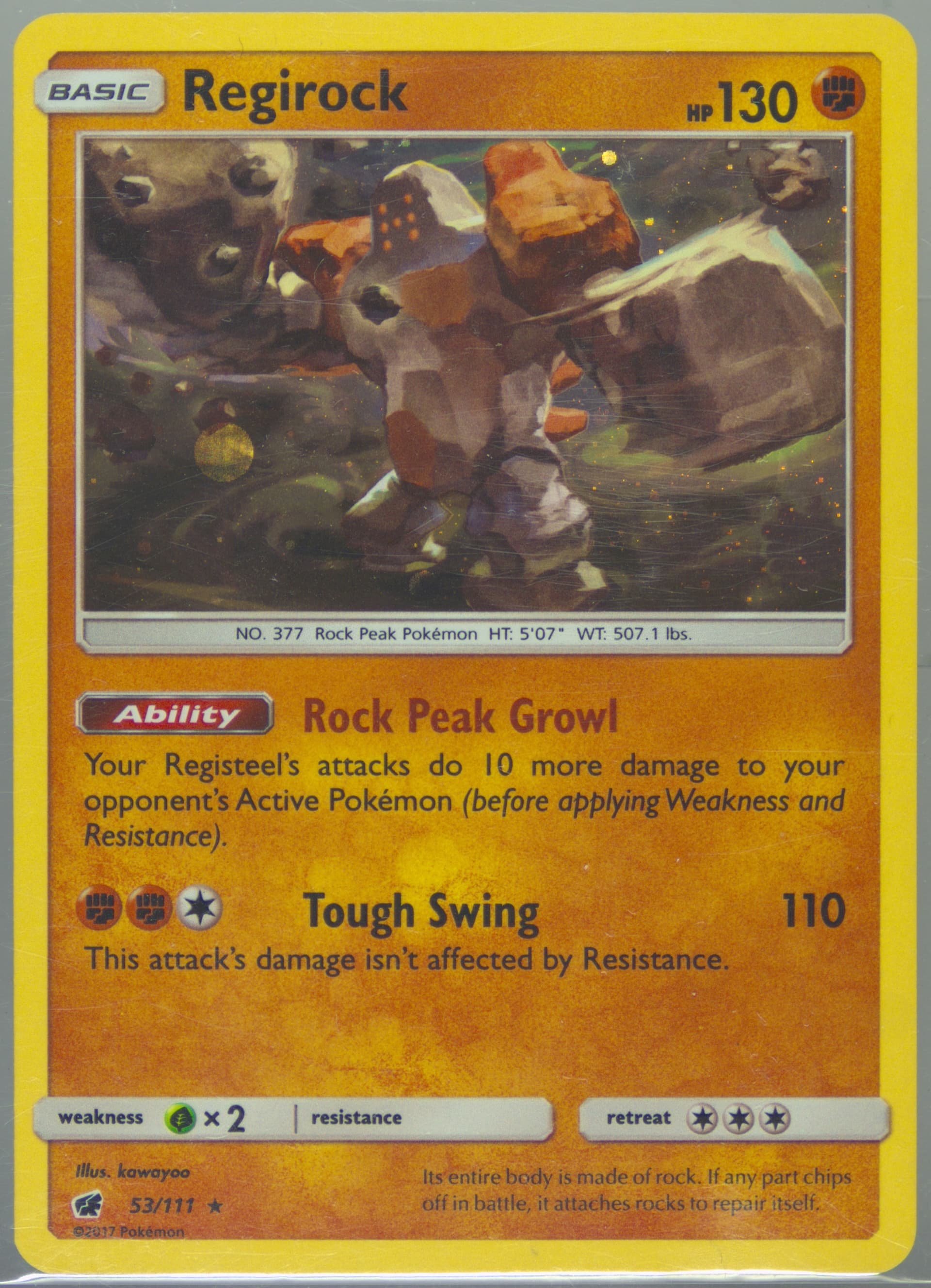 Regirock-Holo Cosmos-Celestial Storm Two Pack Blister (53) 2017 Pokemon Sun & Moon Crimson Invasion