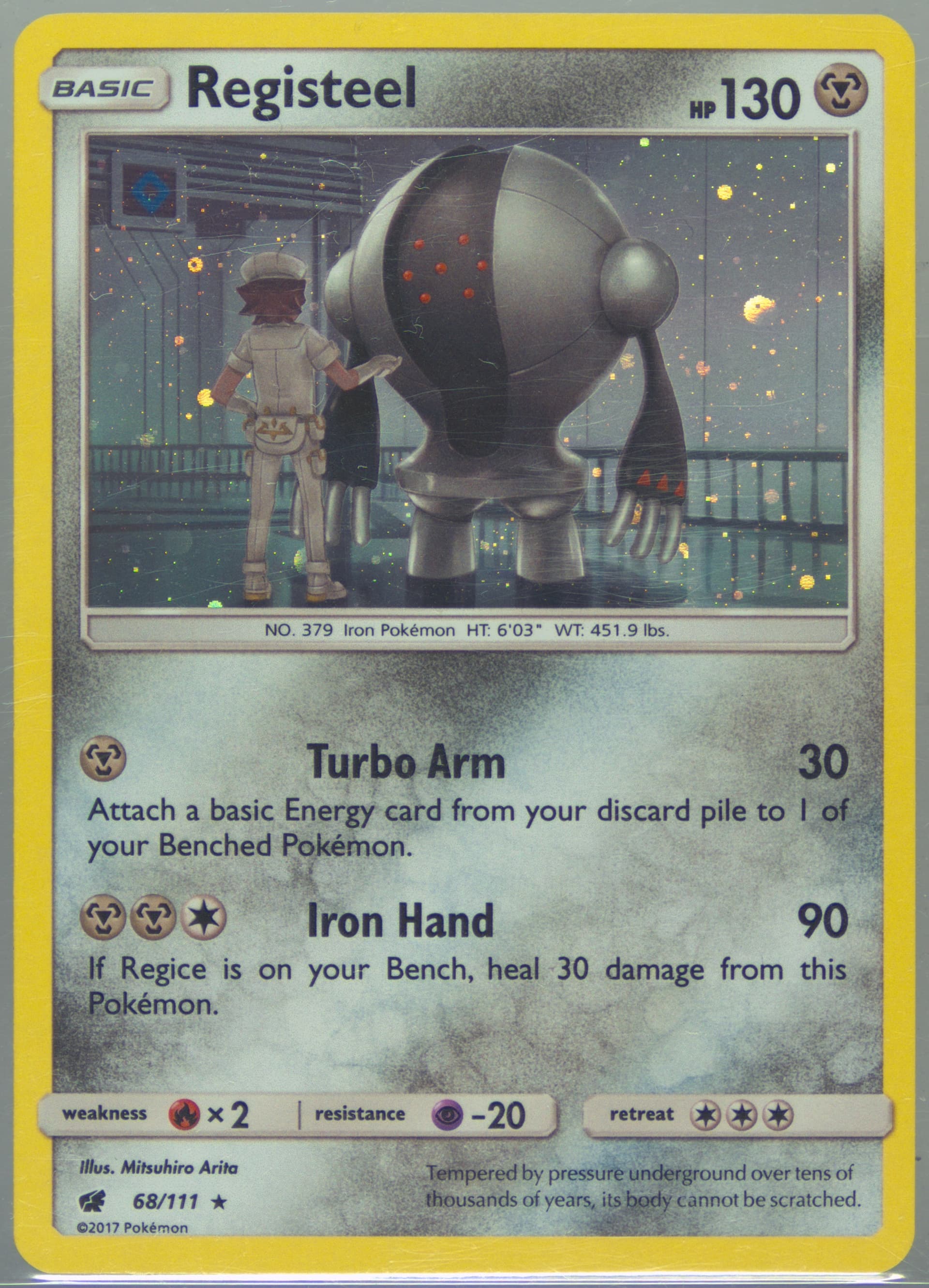 Registeel-Holo Cosmos-Celestial Storm Two Pack Blister (68) 2017 Pokemon Sun & Moon Crimson Invasion