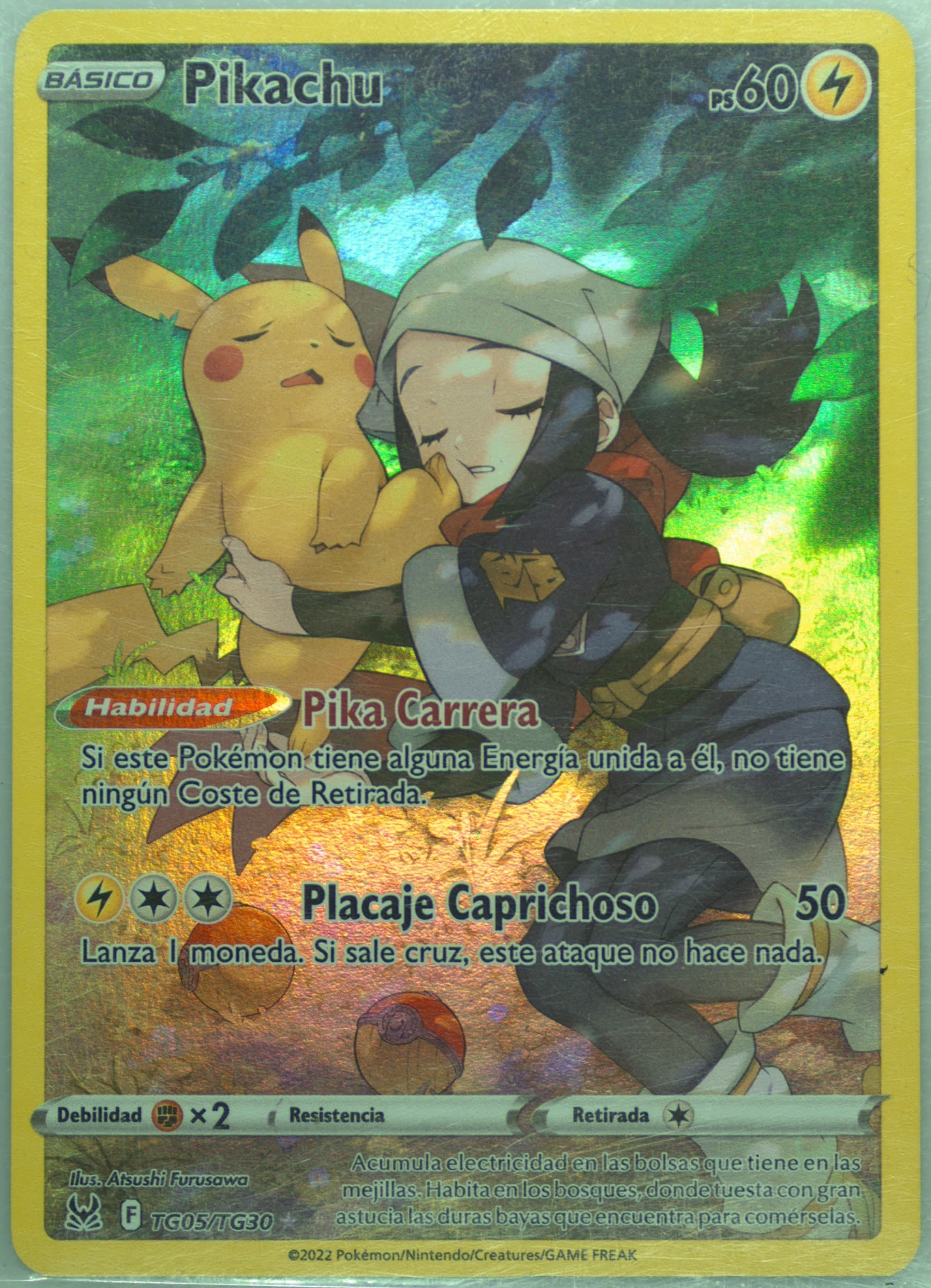 Full Art/Pikachu Spanish (TG05) 2022 Pokemon Sword & Shield Lost Origin