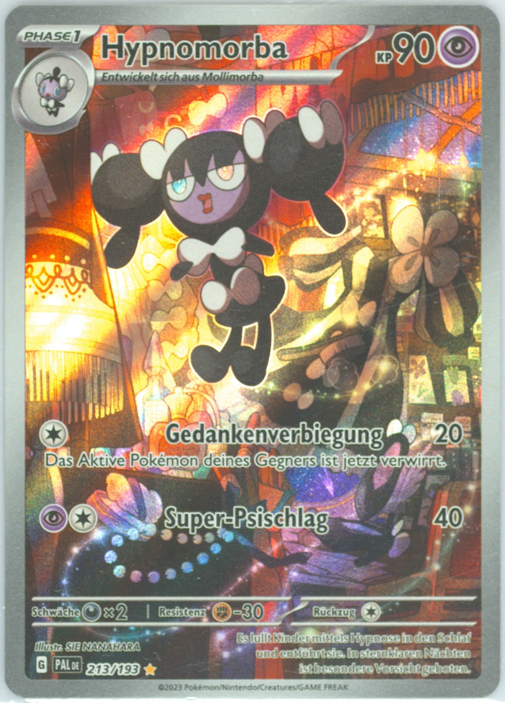 Gothorita Illustration Rare (213) 2023 Pokemon German Pal de-Paldea Evolved