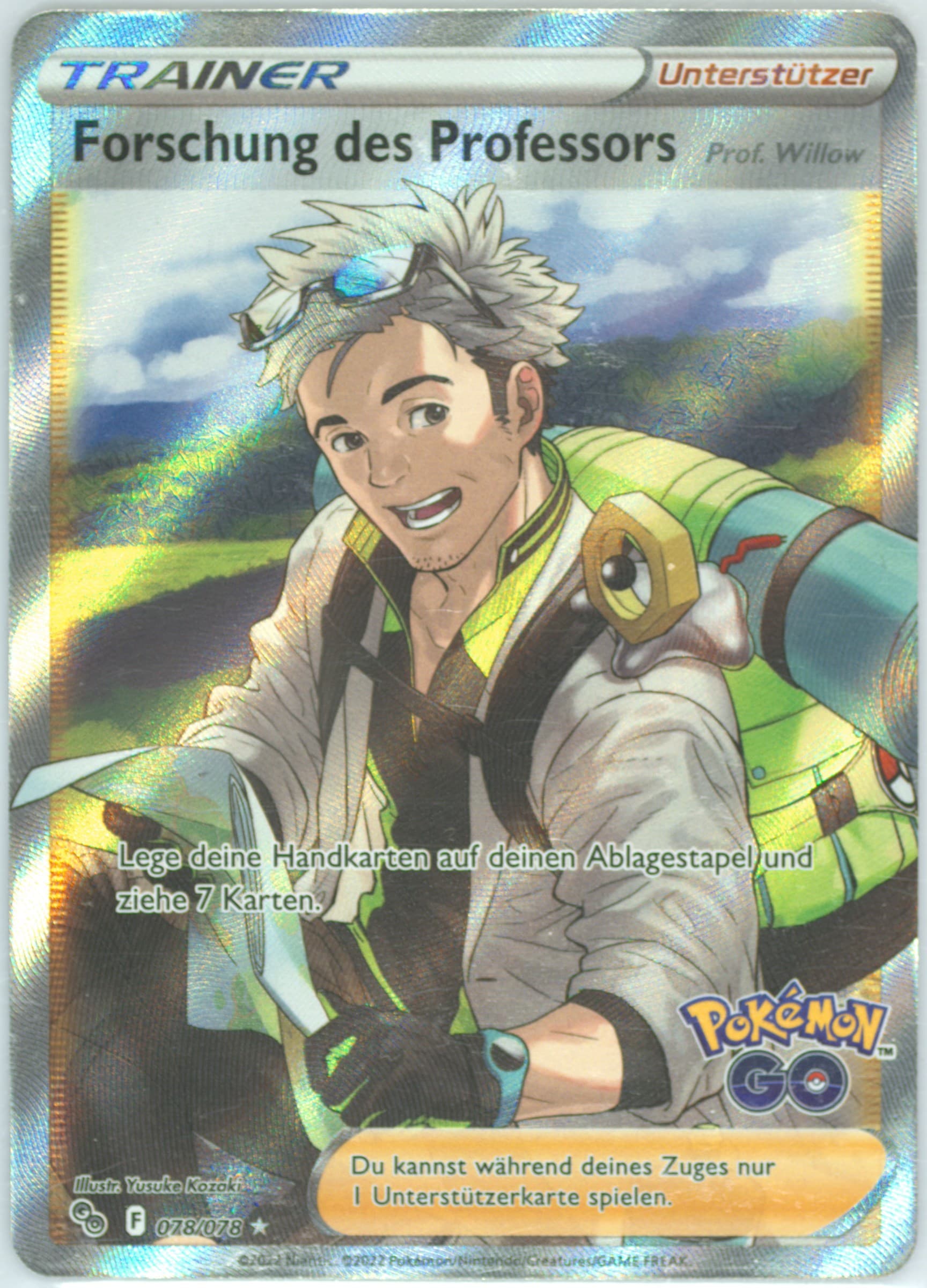 Full Art/Forschung Des Professors German (078) 2022 Pokemon Go