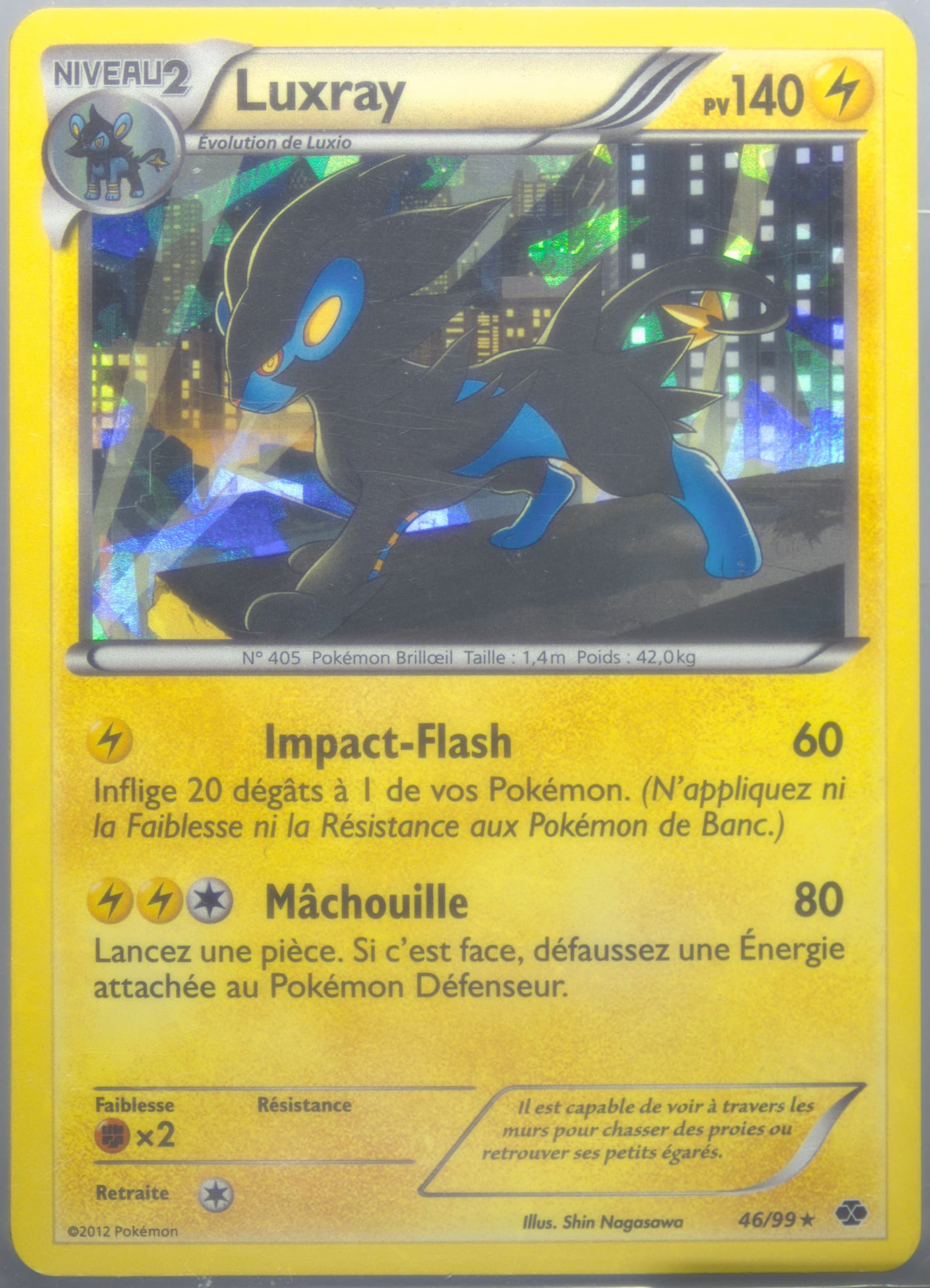 Luxray-Holo Cracked Ice-French (46) 2012 Pokemon Black & White Next Destinies