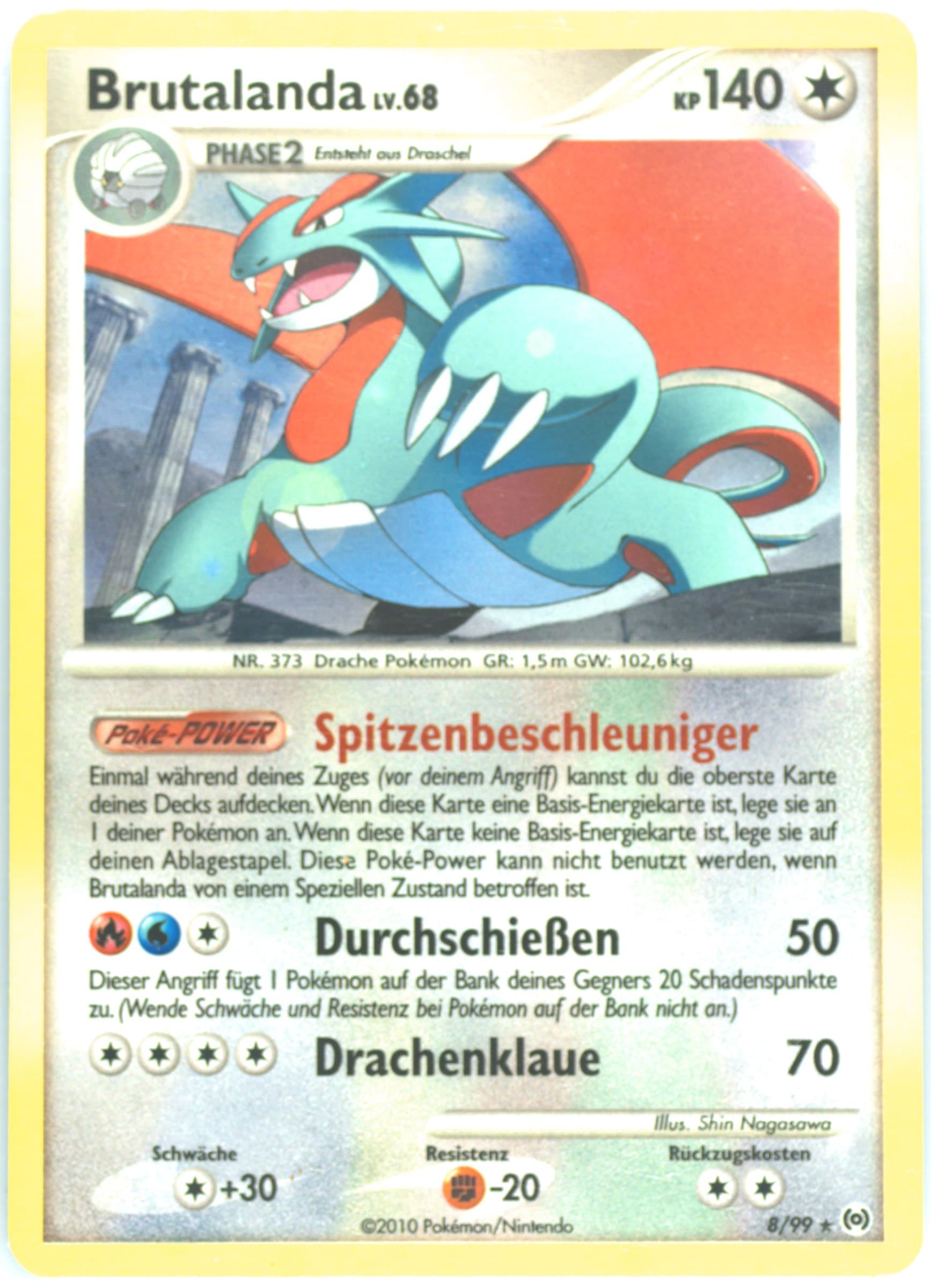 Brutalanda-Holo (8) 2010 Pokemon Platinum Arceus German