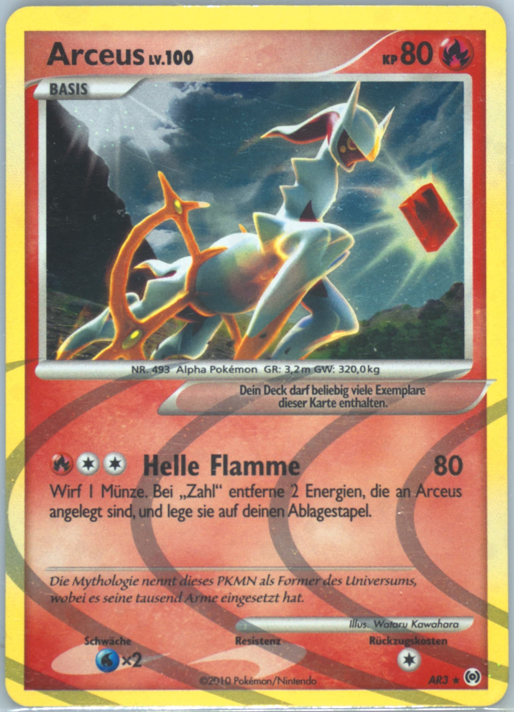 Arceus-Holo (AR3) 2010 Pokemon Platinum Arceus German