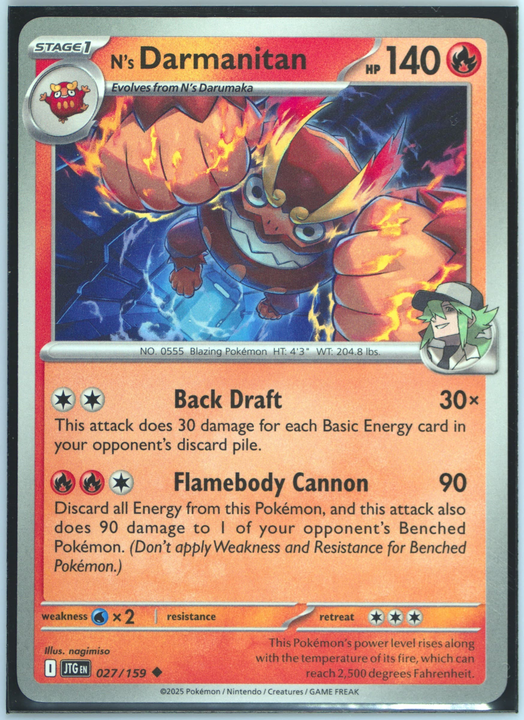 N's Darmanitan (027) 2025 Pokemon Jtg EN-Journey Together