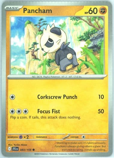 Pancham (083) 2025 Pokemon Jtg EN-Journey Together