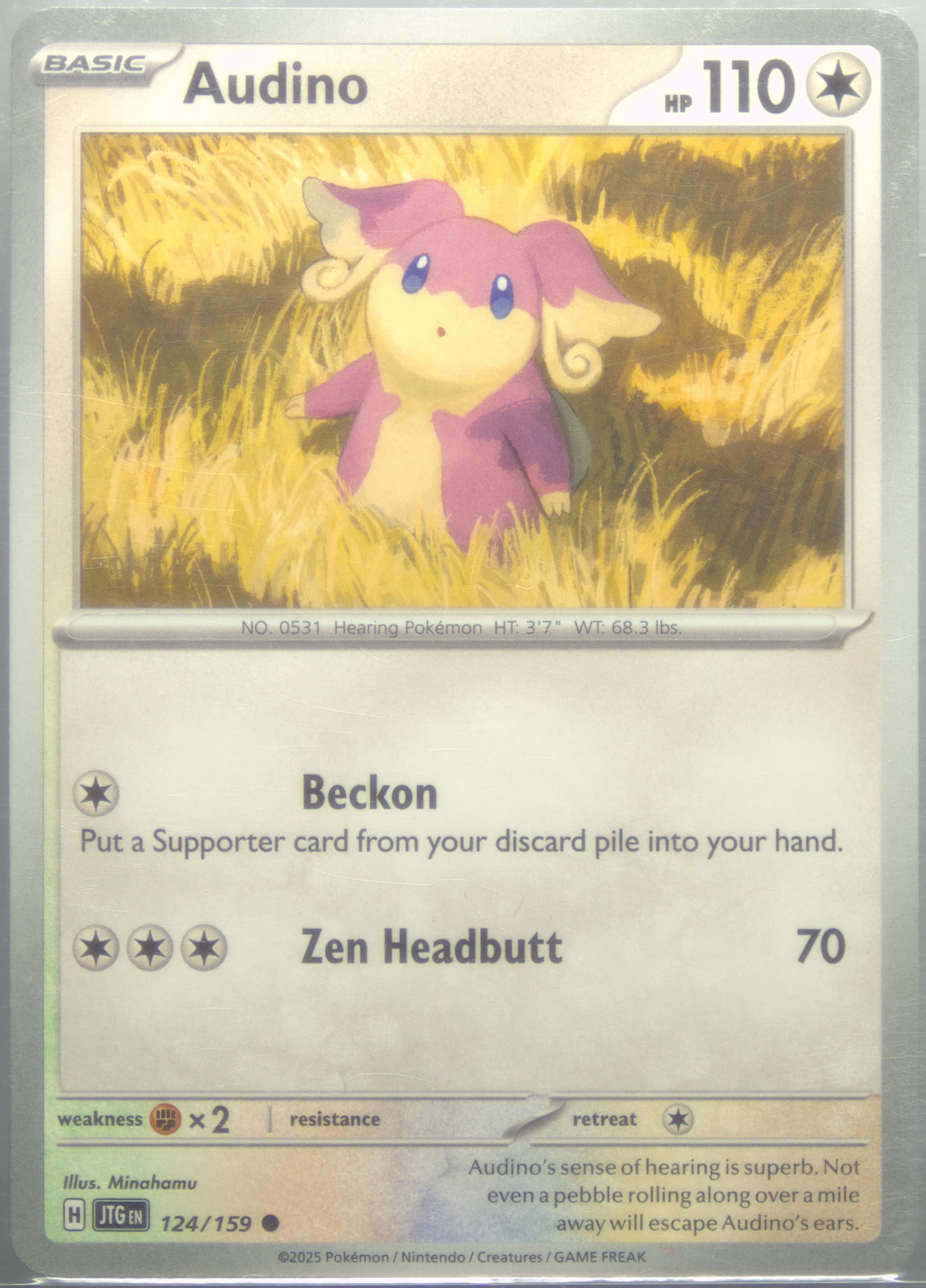 Audino (124) 2025 Pokemon Jtg EN-Journey Together