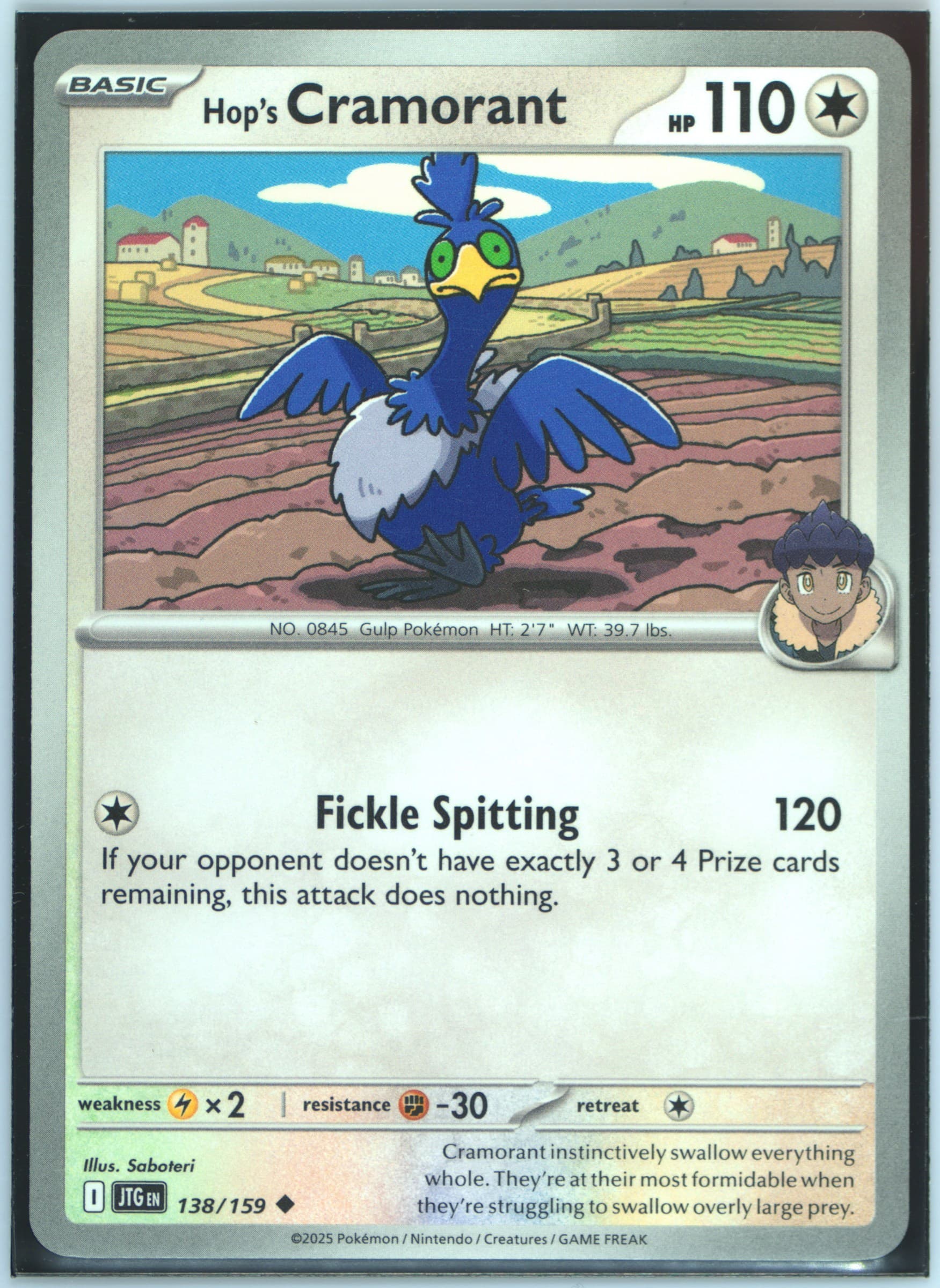Hop's Cramorant (138) 2025 Pokemon Jtg EN-Journey Together