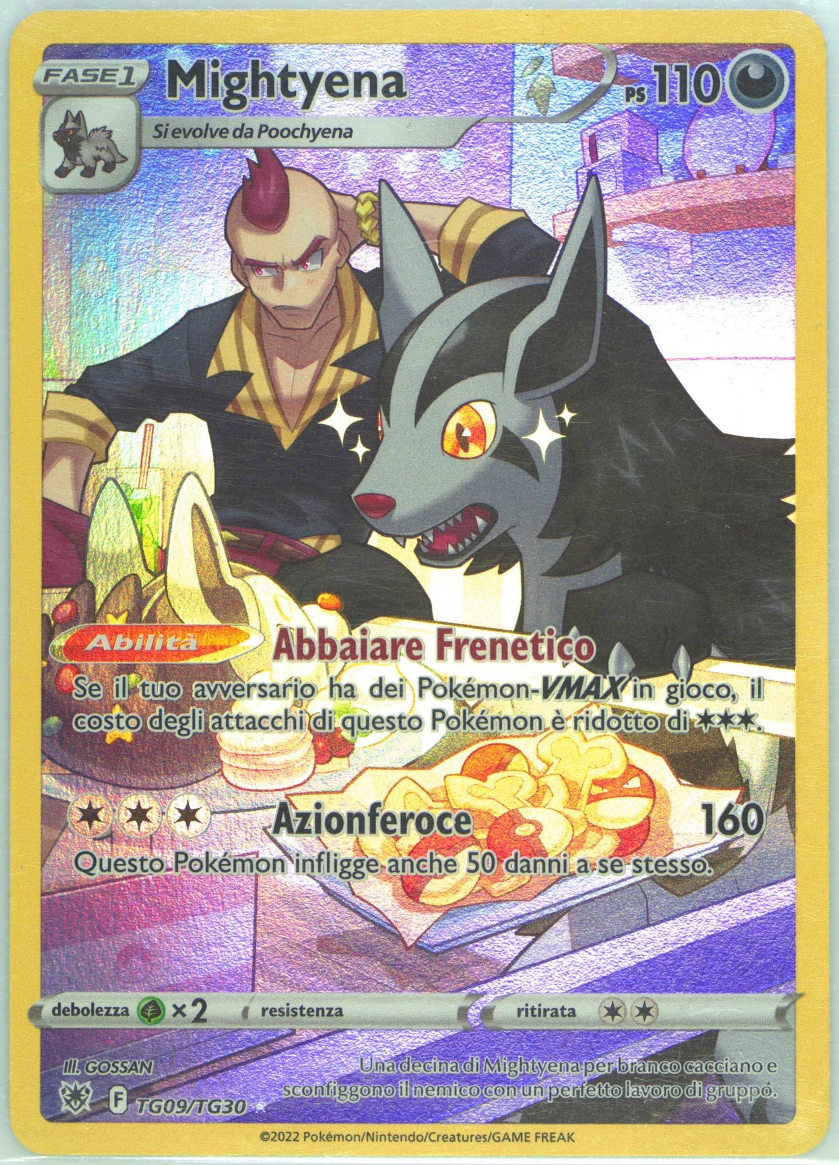Full Art/Mightyena Italian (TG09) 2022 Pokemon Sword & Shield Astral Radiance