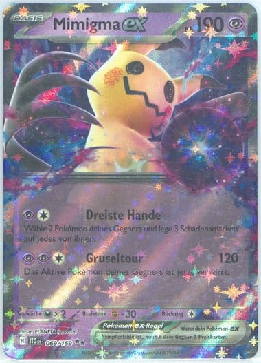 Mimikyu EX (069) 2025 Pokemon German Jtg de-Journey Together
