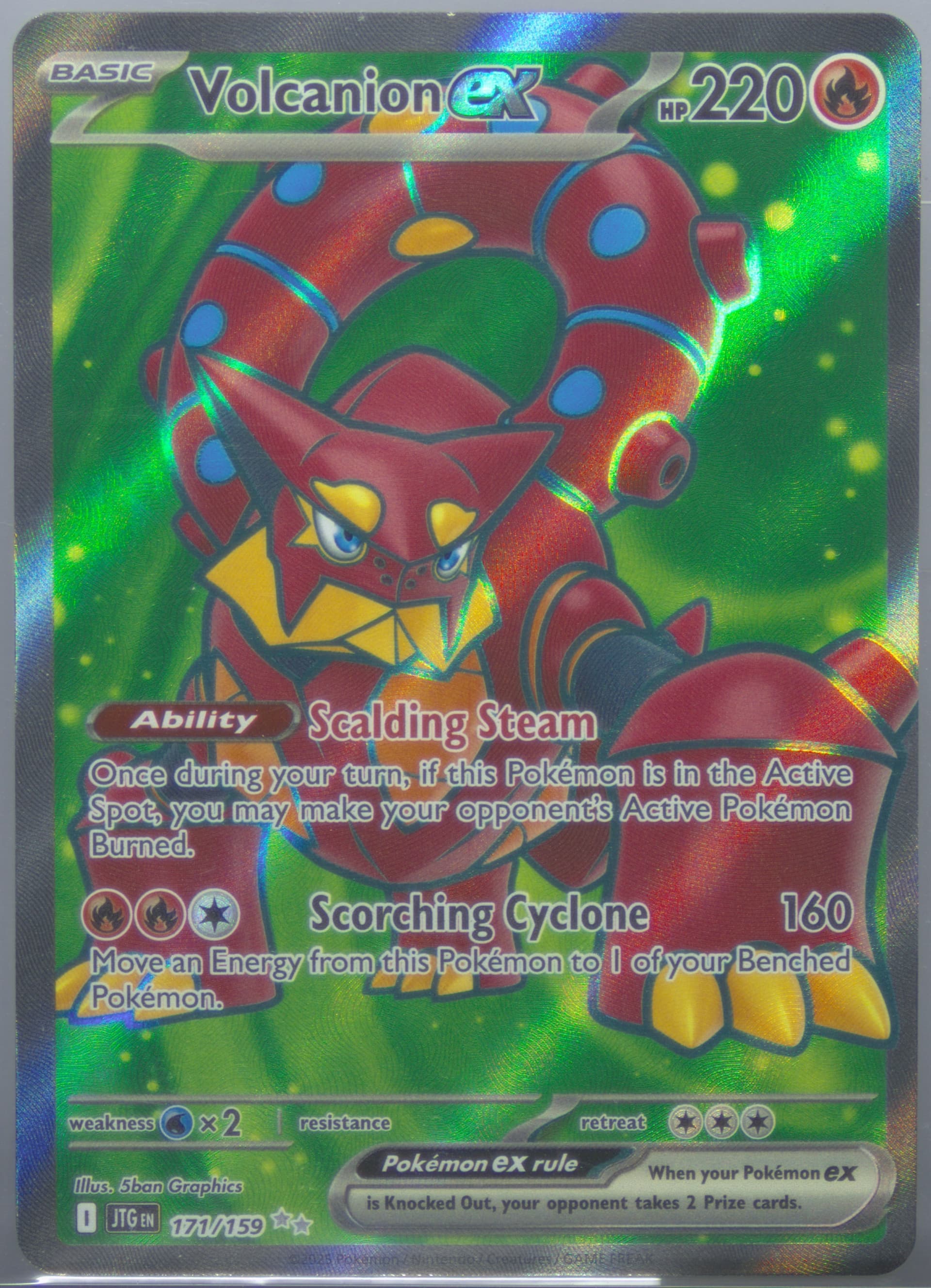 Volcanion EX Ultra Rare (171) 2025 Pokemon German Jtg de-Journey Together