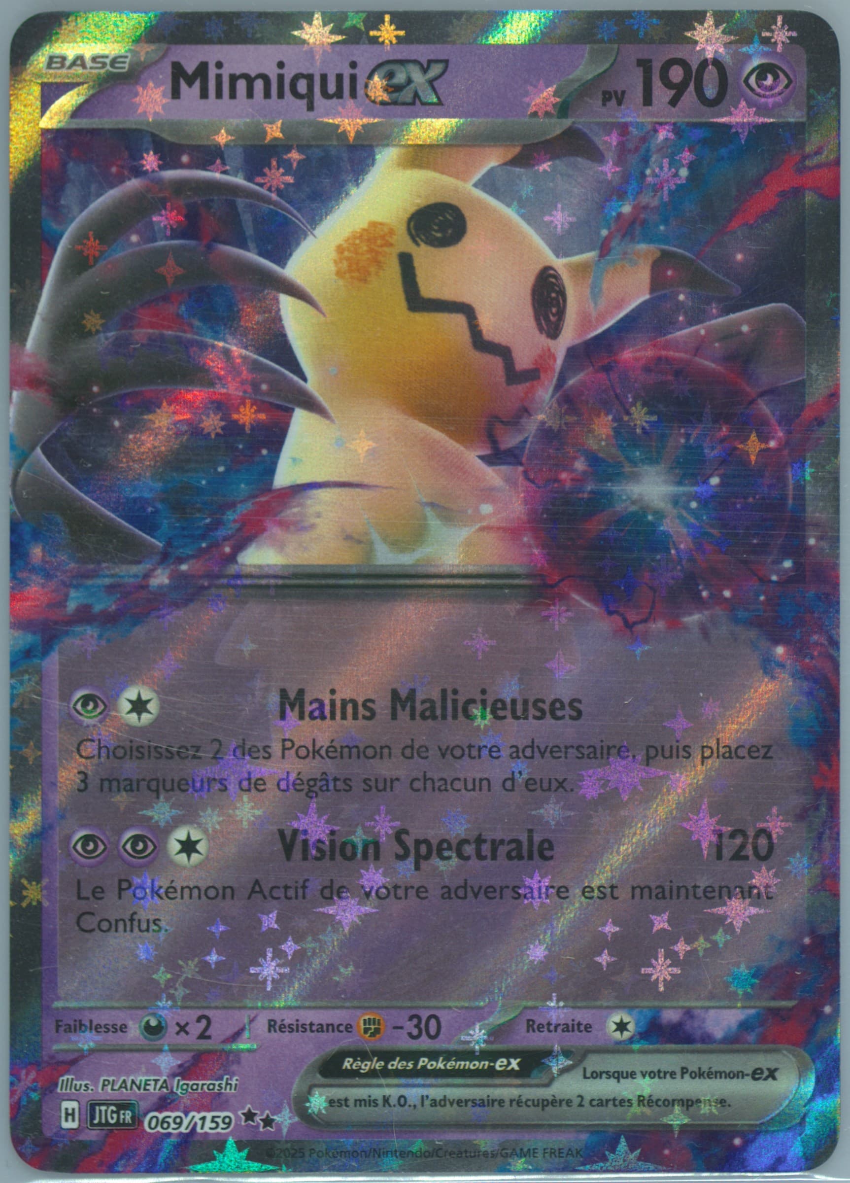 Mimikyu EX (069) 2025 Pokemon French Jtg FR-Journey Together