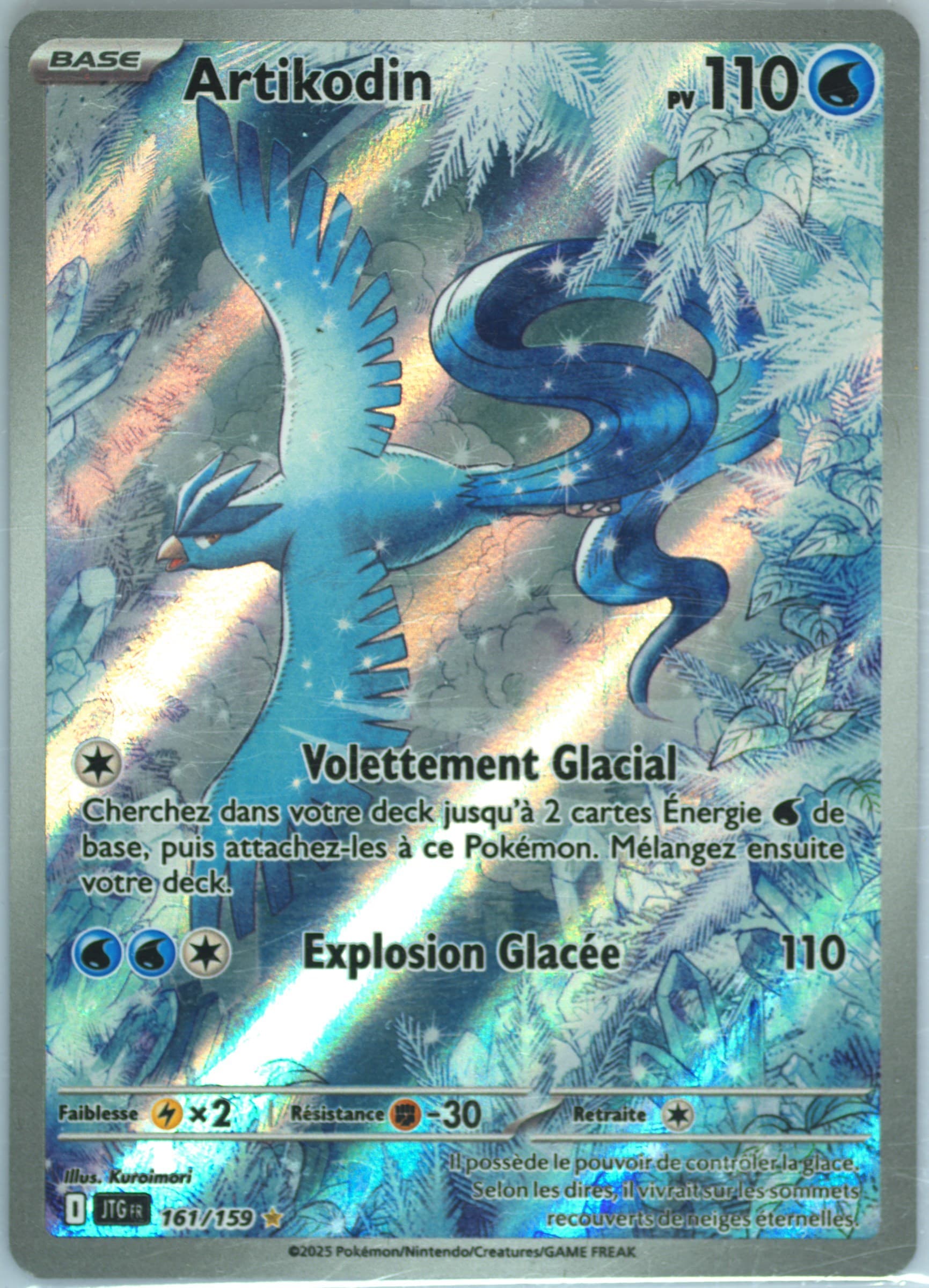 Articuno Illustration Rare (161) 2025 Pokemon French Jtg FR-Journey Together