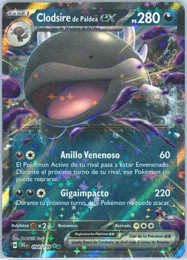 Paldean Clodsire EX (094) 2025 Pokemon Spanish Jtg ES-Journey Together