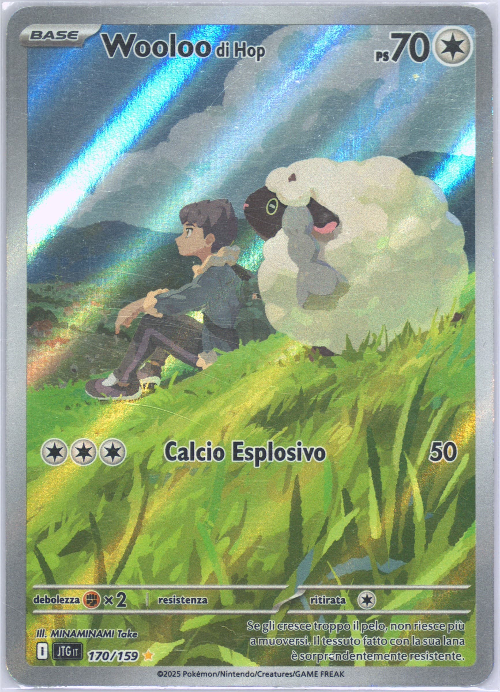 Hop's Wooloo Illustration Rare (170) 2025 Pokemon Italian Jtg It-Journey Together