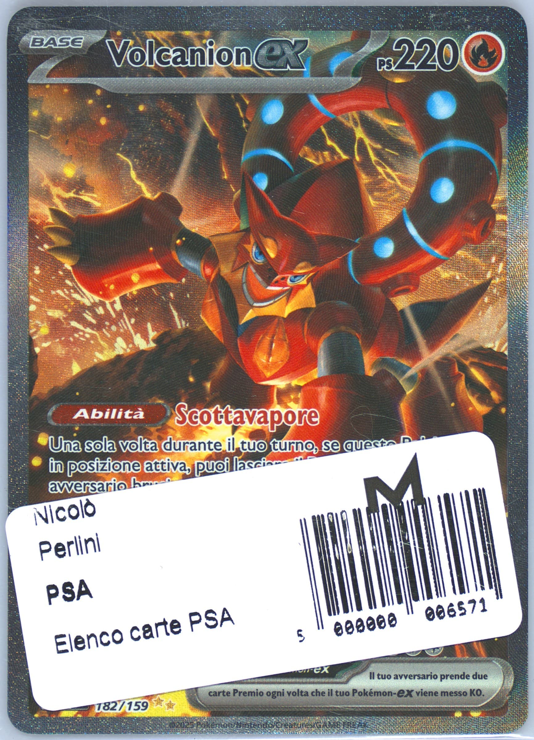Volcanion EX Special Illustration Rare (182) 2025 Pokemon Italian Jtg It-Journey Together